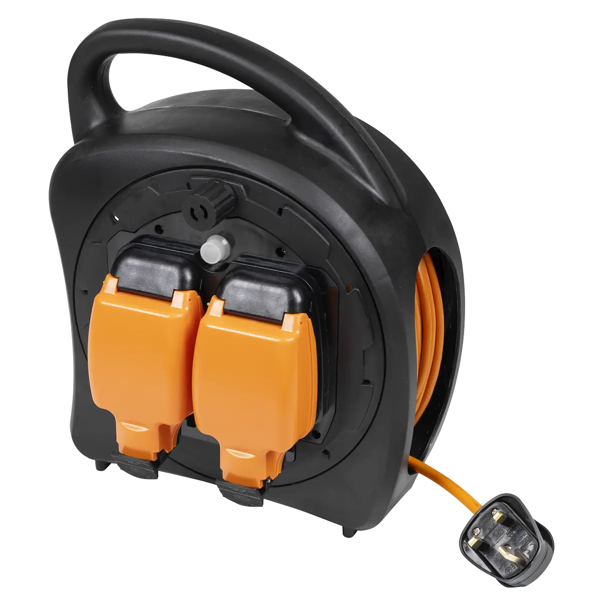 20m Weatherproof Extension Reel with Thermal Trip 2 x 230V [GCR20]