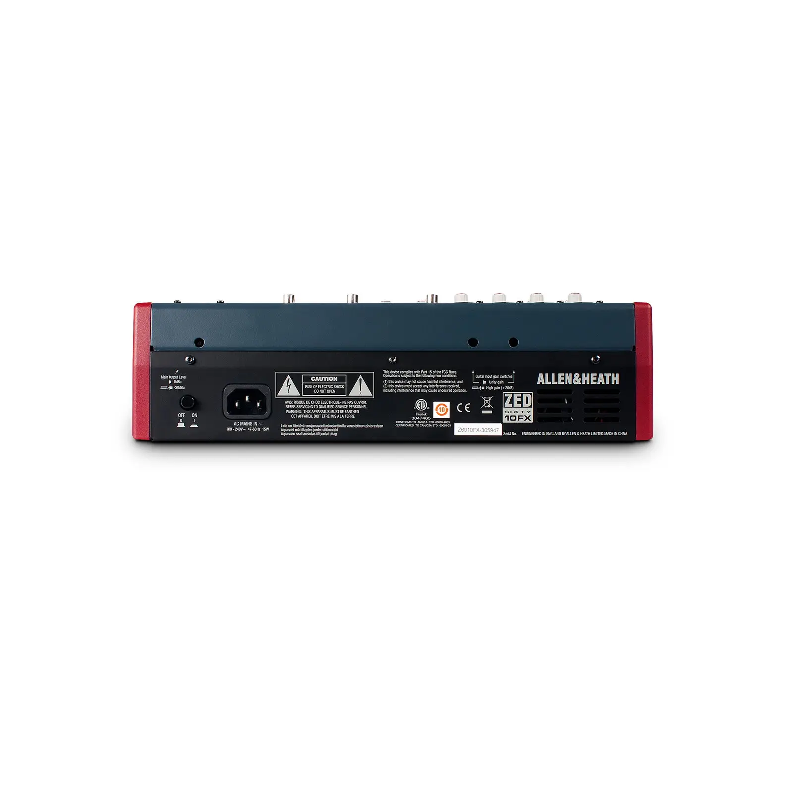 Compact Stereo Mixer ZED60-10FX - AH0090