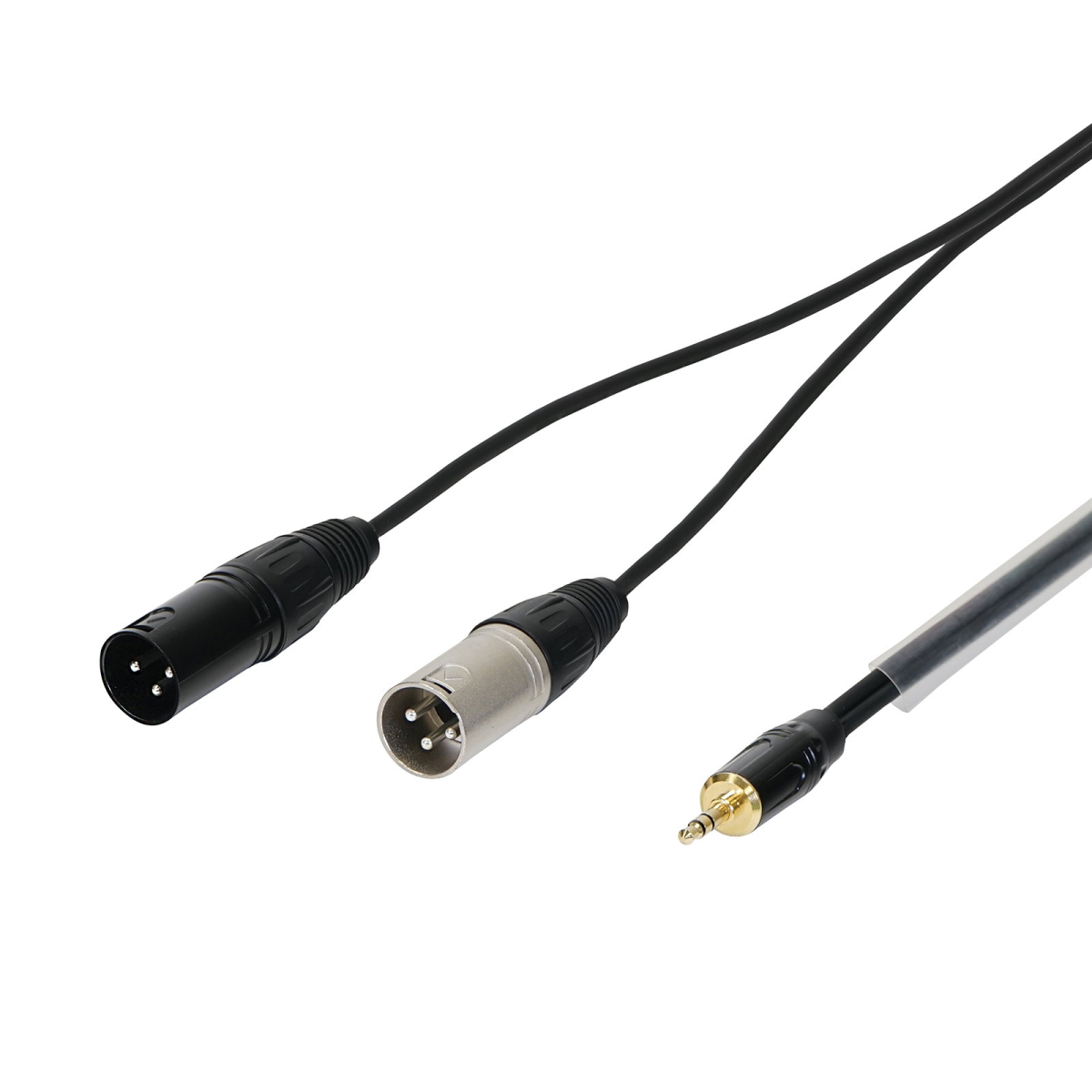 3m 3.5mm Stereo Jack - 2 x XLR Male Cable - CABL118