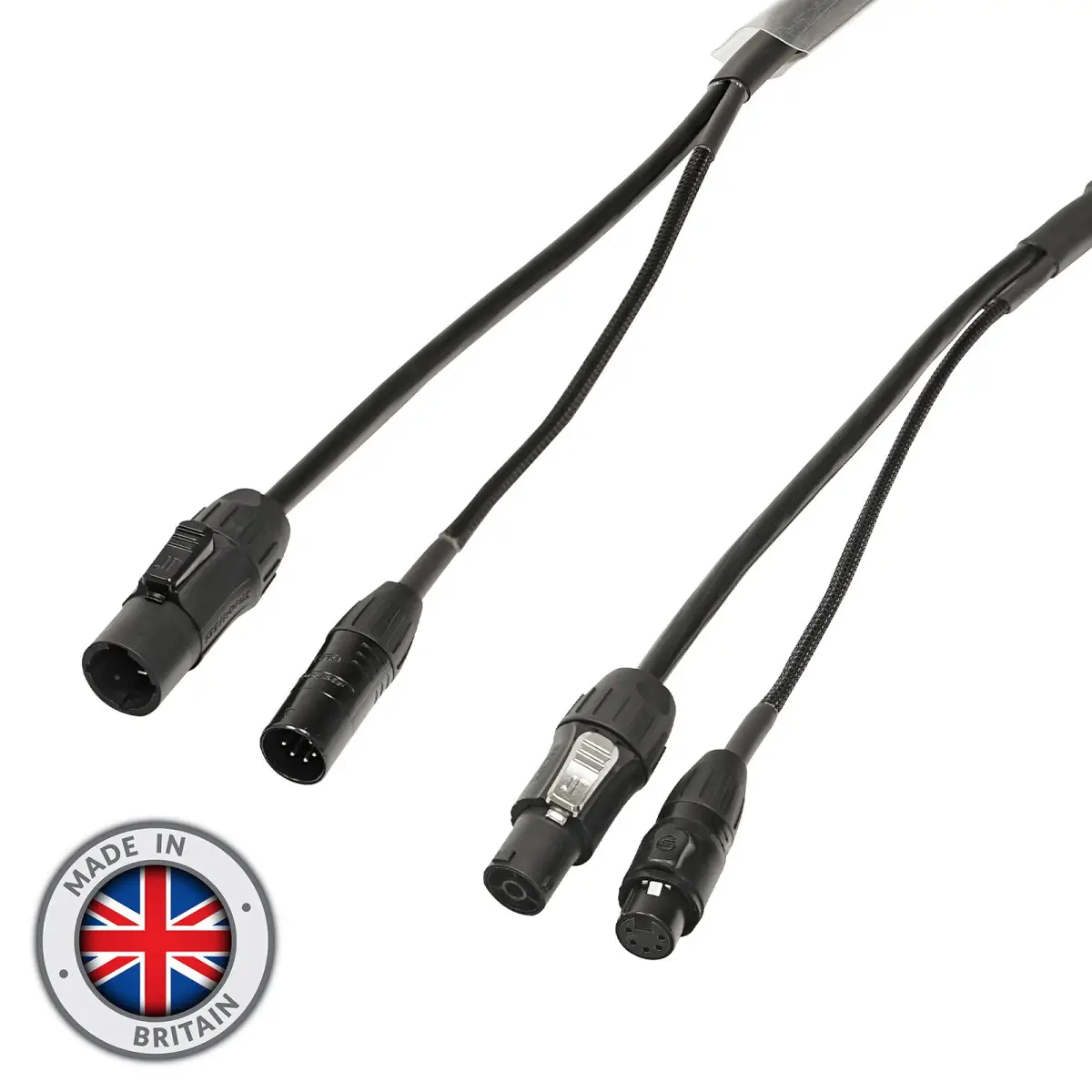 1m Combi 1.5mm IP65 Seetronic TR1 Power/ 5-Pin DMX Cable - CABL1200