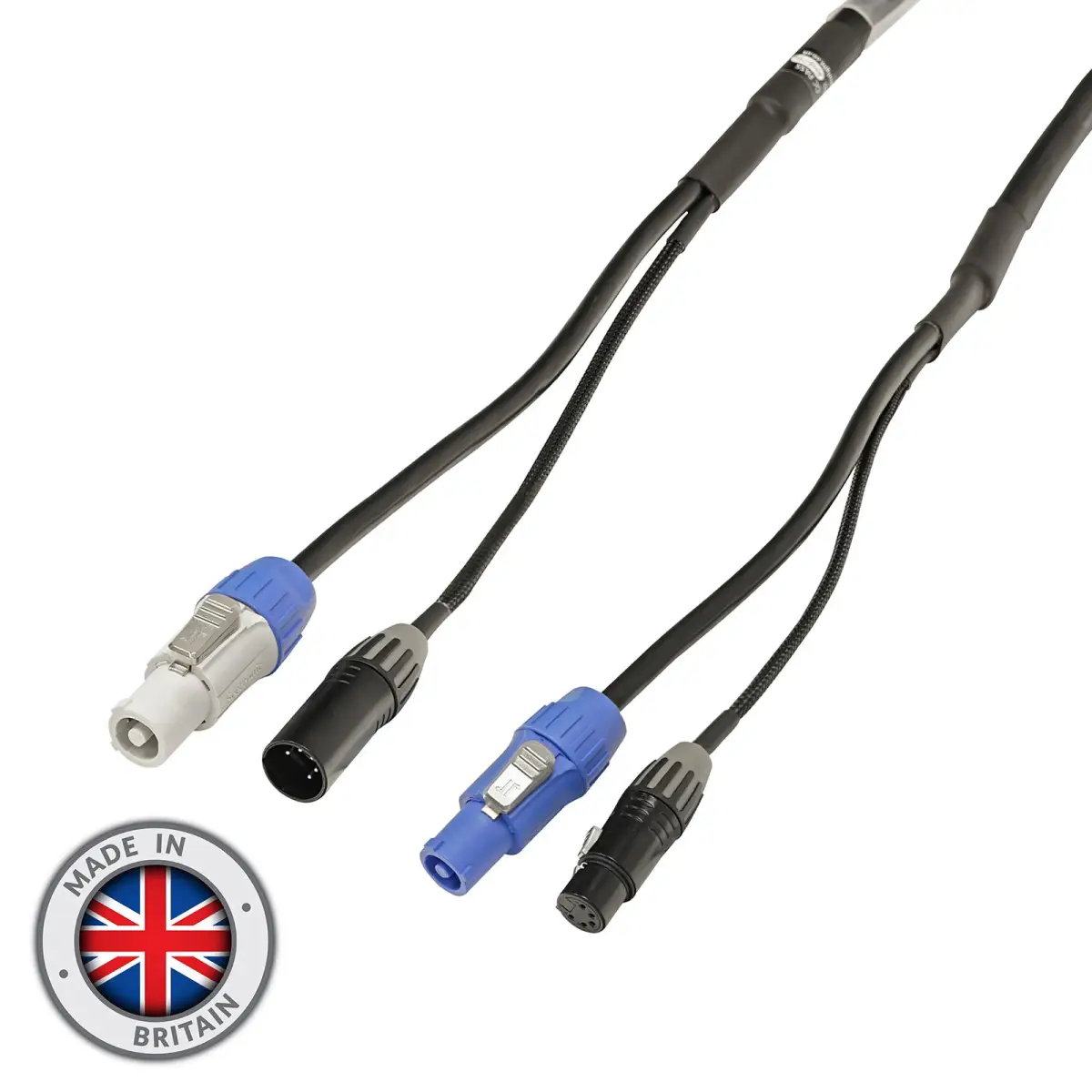 1m Combi 1.5mm Seetronic PowerTwist / 5-Pin DMX Cable - CABL1220