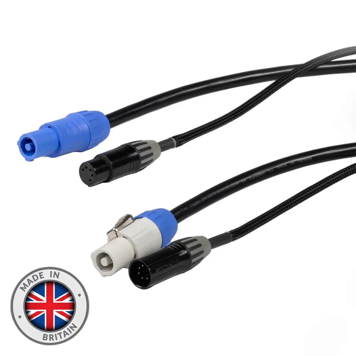 1m Combi 2.5mm Seetronic PowerTwist / 5-Pin DMX Cable - CABL1230