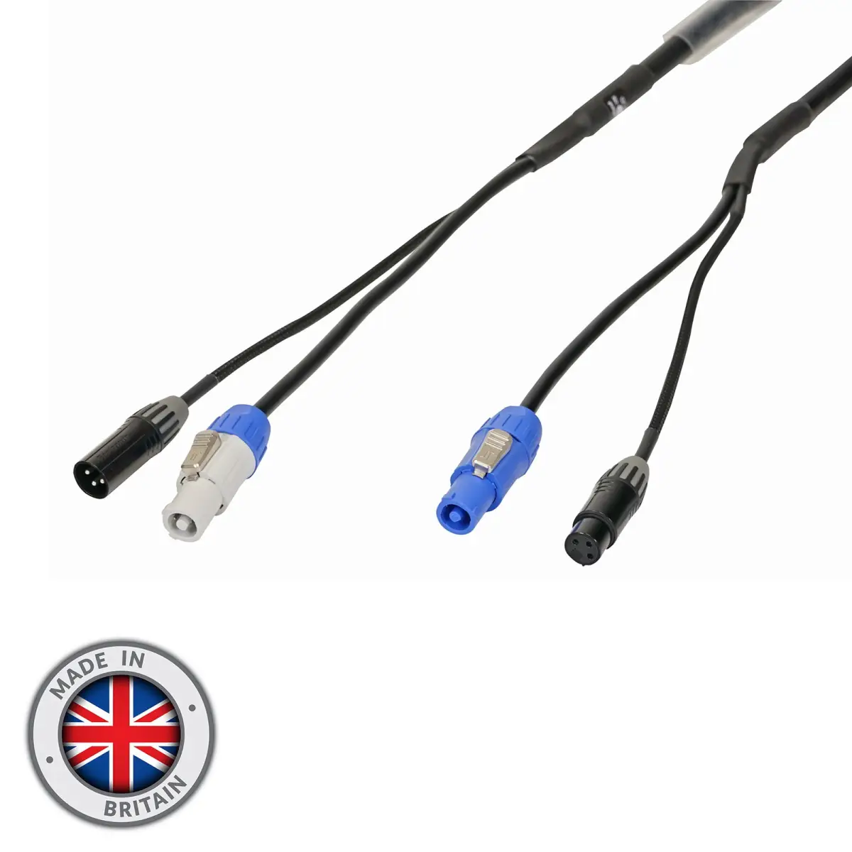 15m Combi 1.5mm Seetronic PowerTwist / 3-Pin DMX Cable - CABL1246