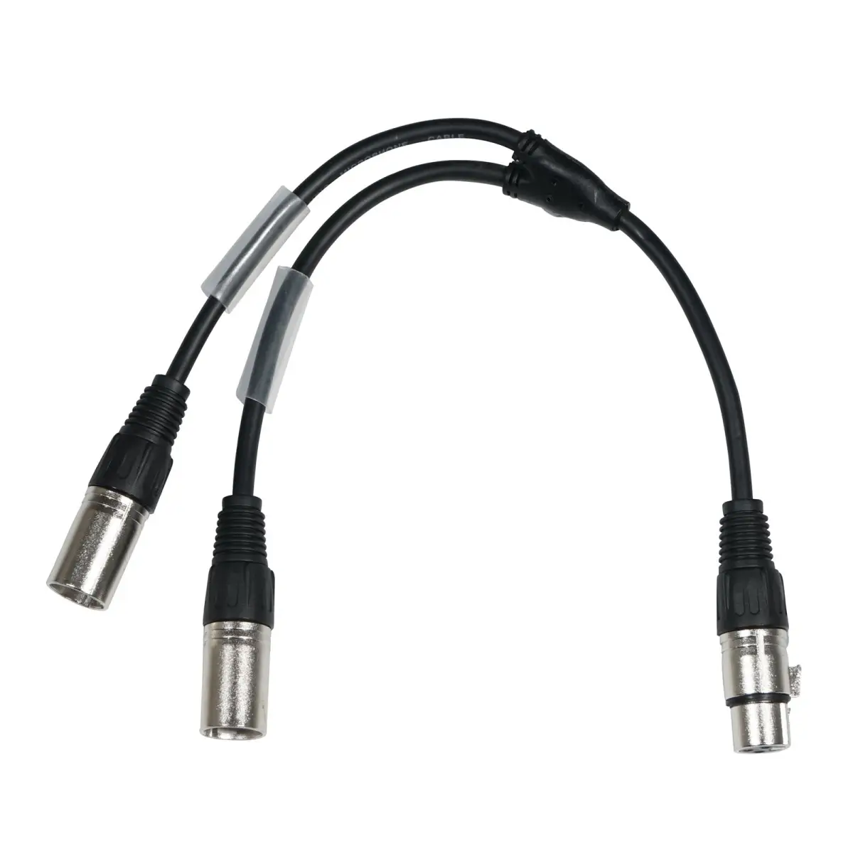 0.25m XLR Female - 2 x XLR Male Cable - CABL128