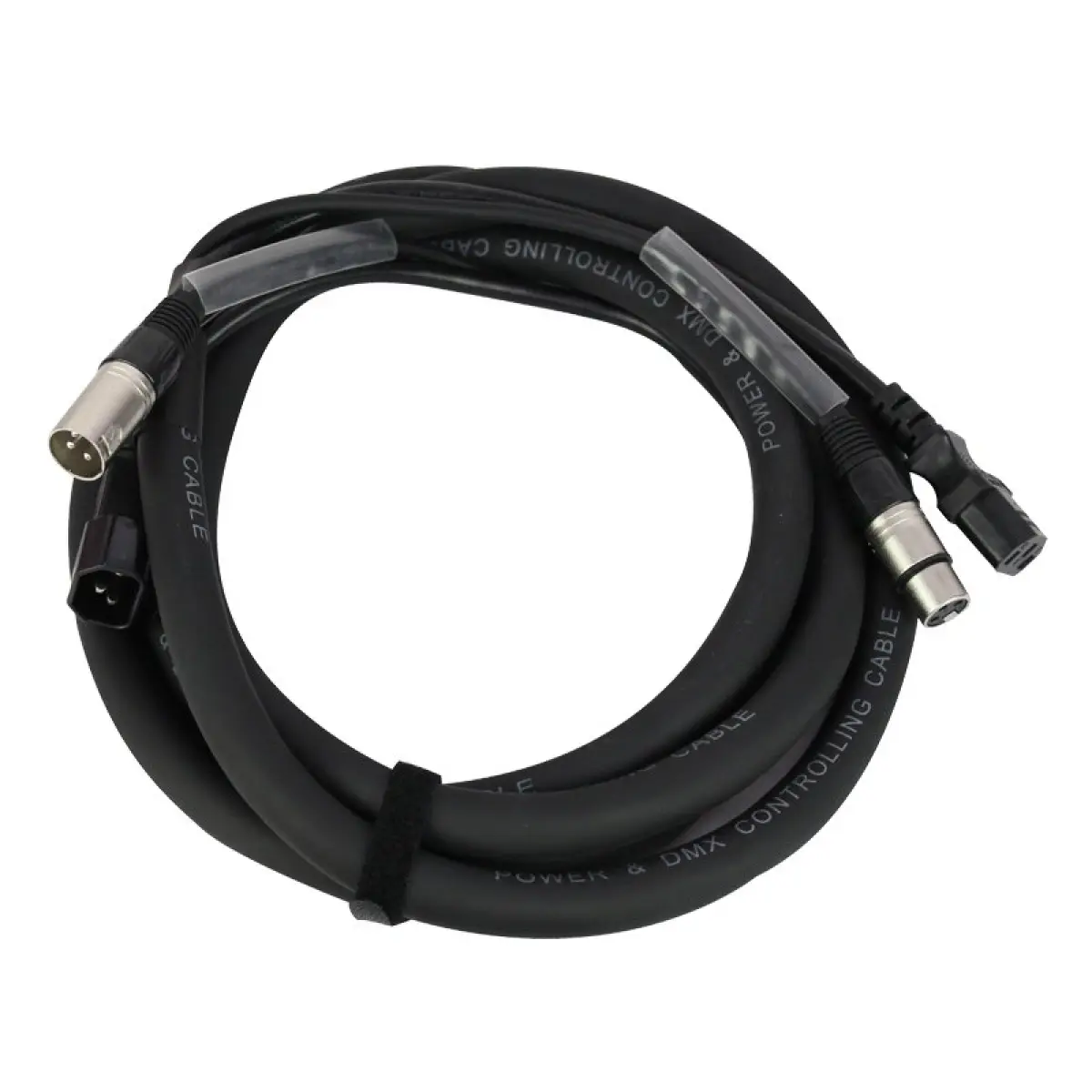 1.5m Combi IEC and XLR 3-Pin Male - Female DMX Cable - CABL173