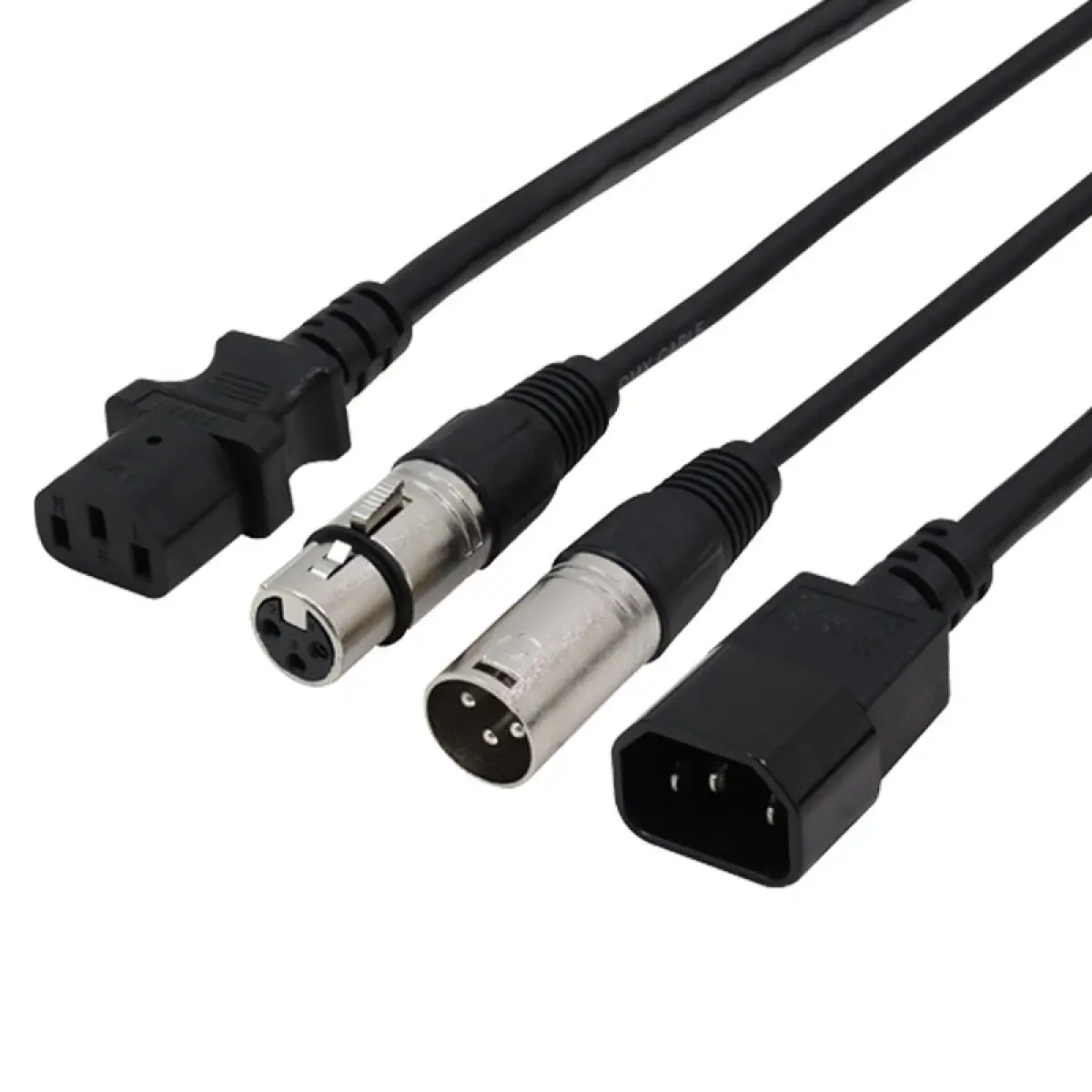 3m Combi IEC and XLR 3-Pin Male - Female DMX Cable - CABL174