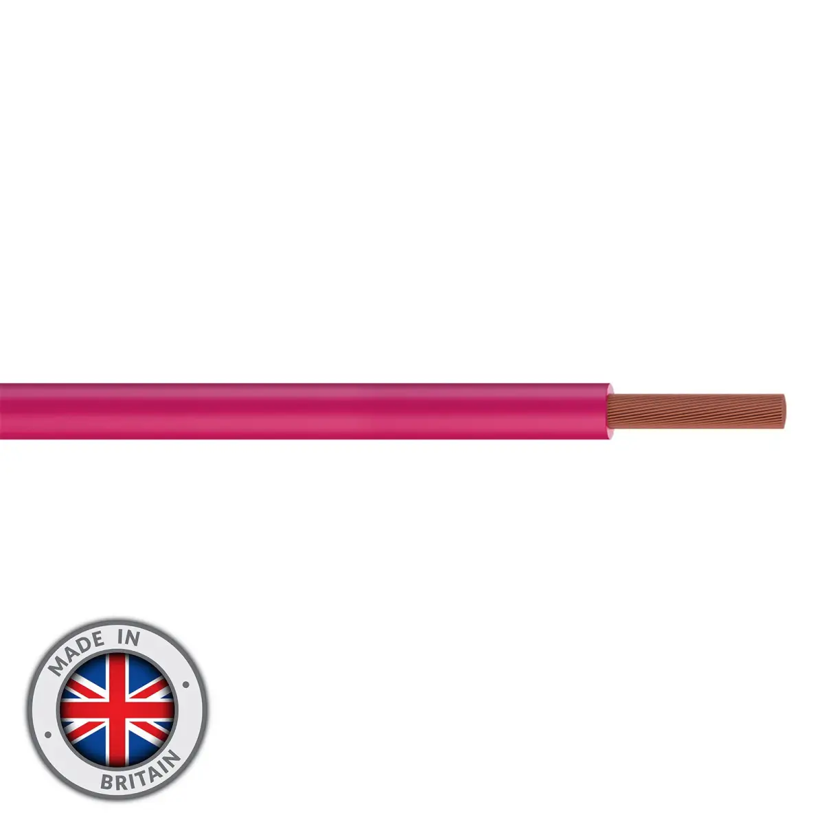 Tri-Rated Switchgear Wire 1.5mm 100m Pink - CABL1908