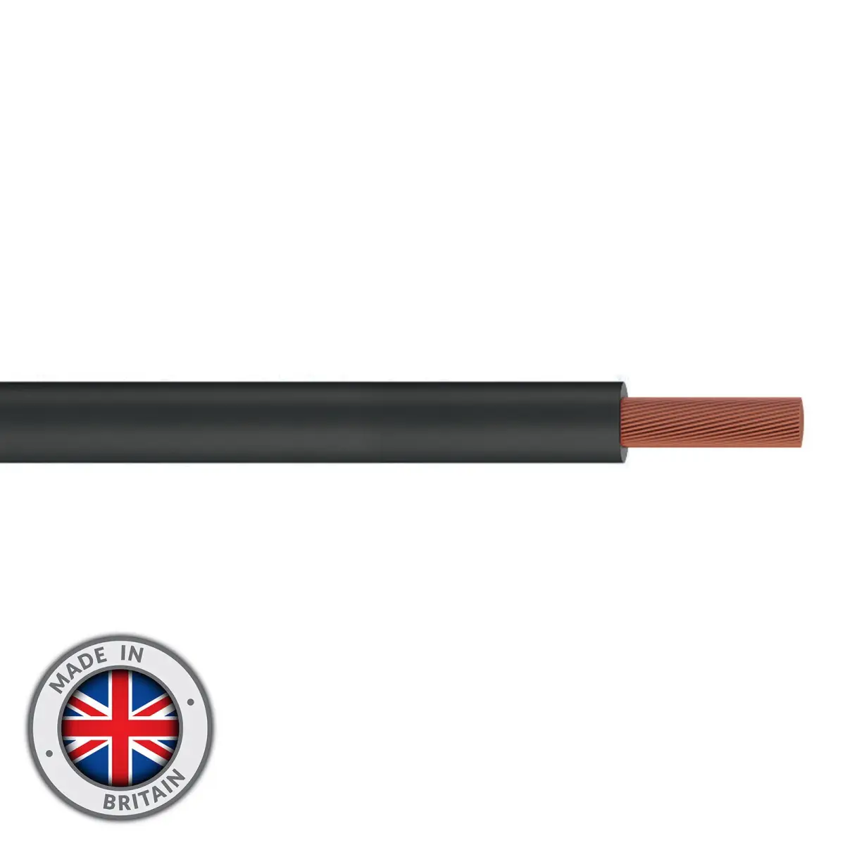 Tri-Rated Switchgear Wire 6mm 100m Black - CABL1928