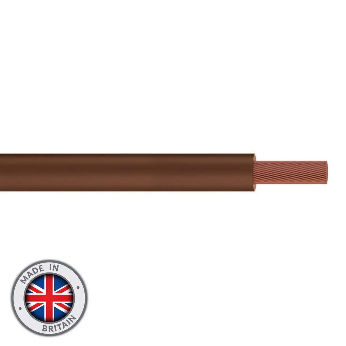 Tri-Rated Switchgear Wire 10mm 100m Brown - CABL1935