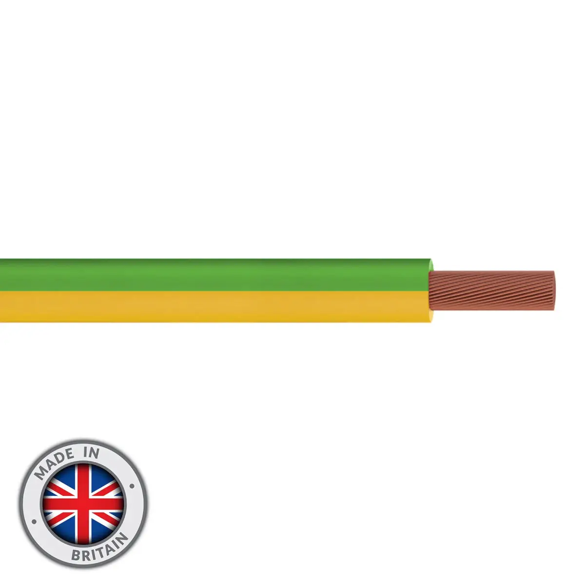 Tri-Rated Switchgear Wire 10mm 100m Green/Yellow - CABL1936
