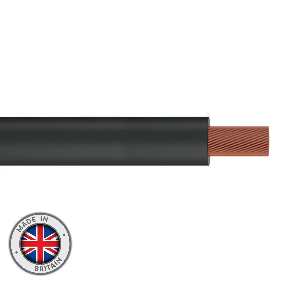 Tri-Rated Switchgear Wire 25mm 100m Black - CABL1943