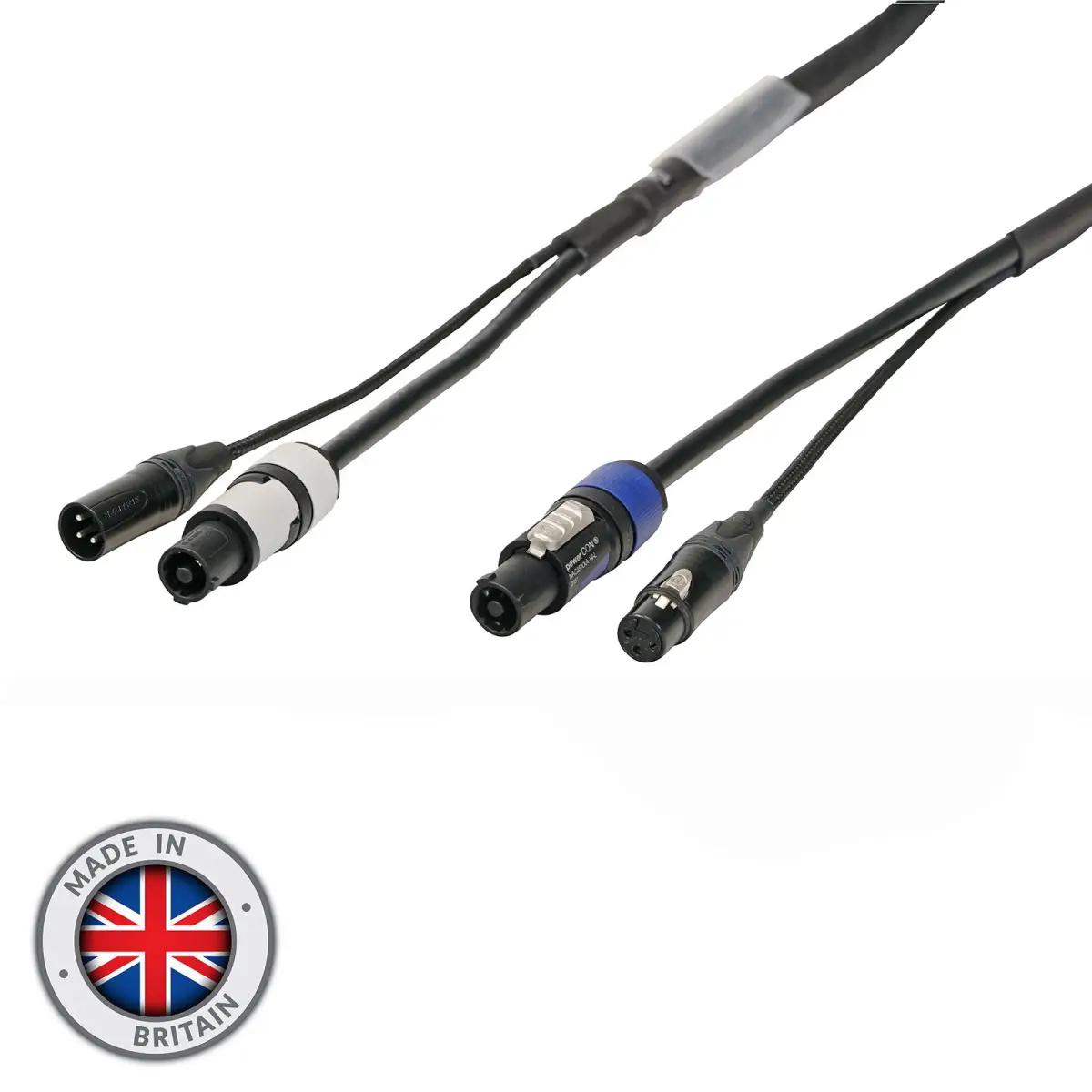 1m Combi 2.5mm Neutrik powerCON / 3-Pin DMX Cable - CABL2000