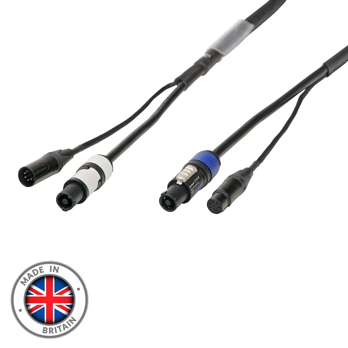 1.5m Combi 1.5mm Neutrik powerCON / 5-Pin DMX Cable - CABL2031
