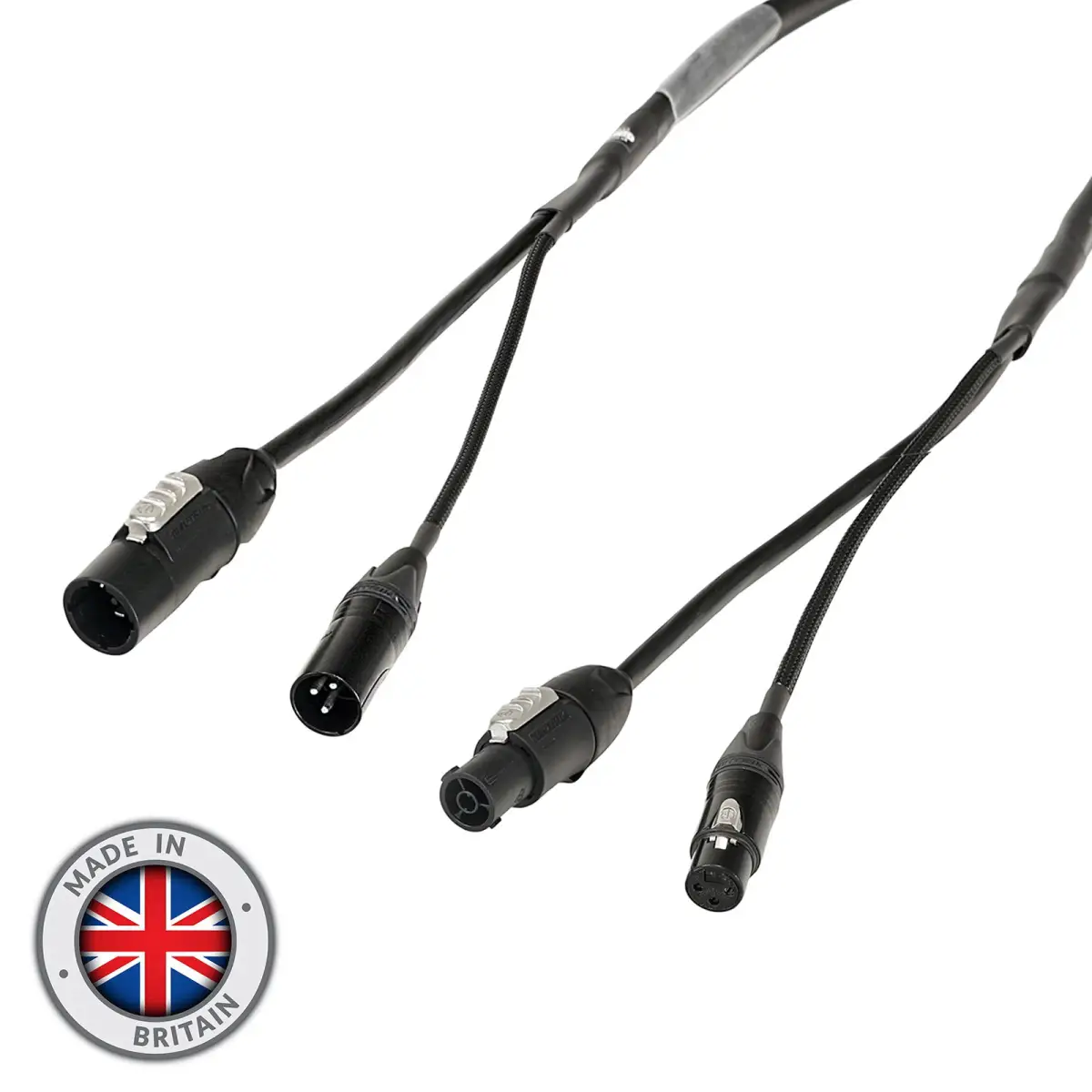 1m Combi 1.5mm Neutrik powerCON TRUE1 / 3-Pin DMX Cable - CABL2050