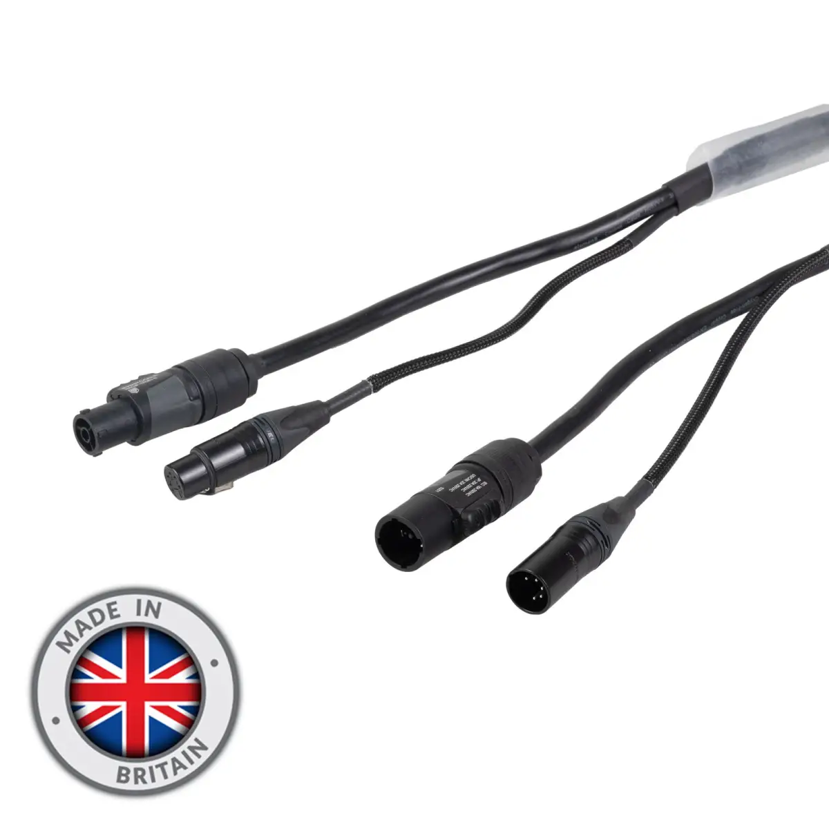 20m Combi 2.5mm Neutrik powerCON TRUE1 / 5-Pin DMX Cable - CABL2067