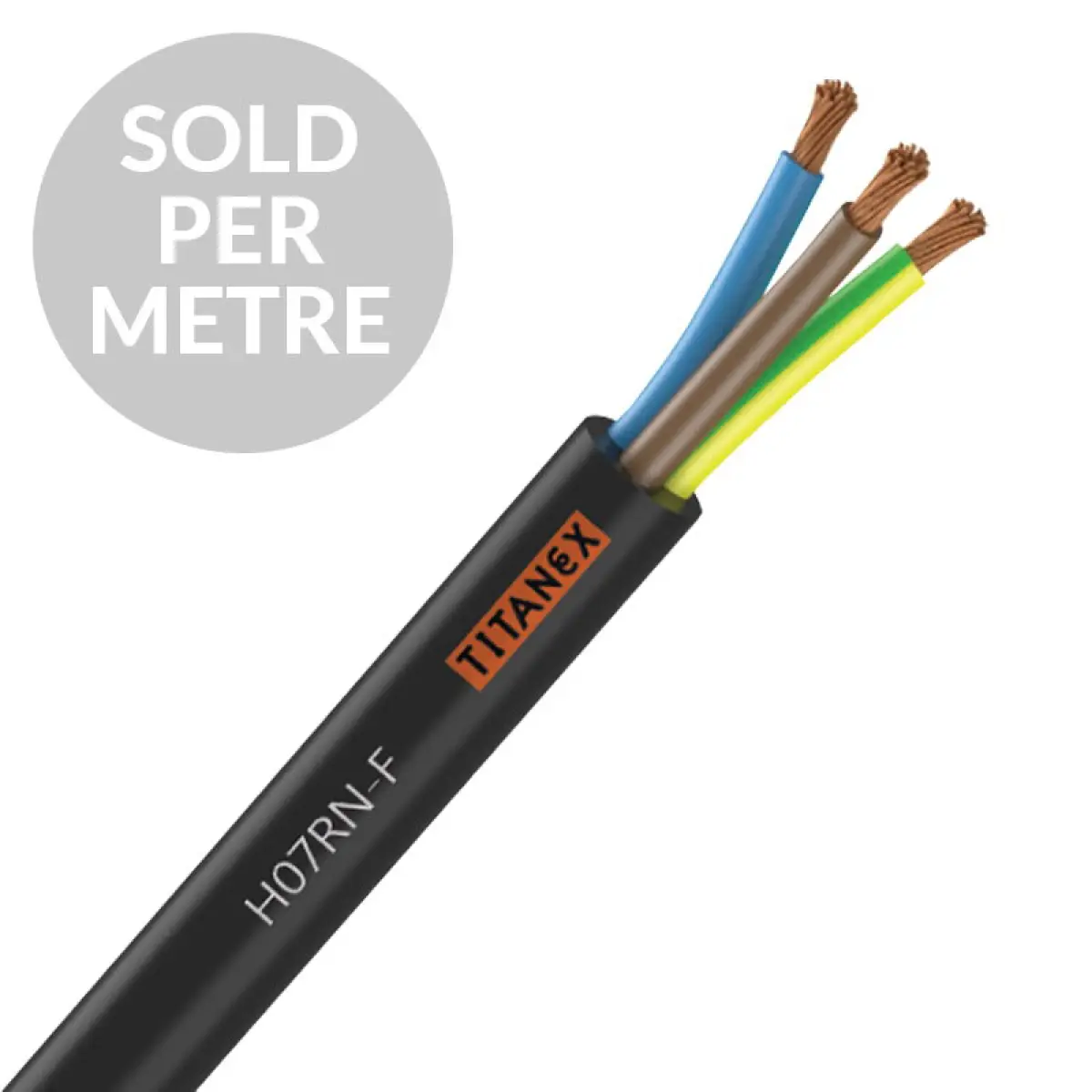 H07RN-F 2.5mm 3 Core Rubber Cable - Cut Length - CABL311PM
