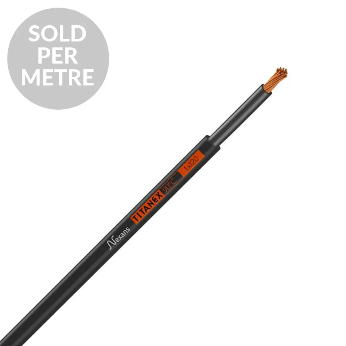 H07RN-F 25mm 1 Core Rubber Cable - Cut Length - CABL338PM