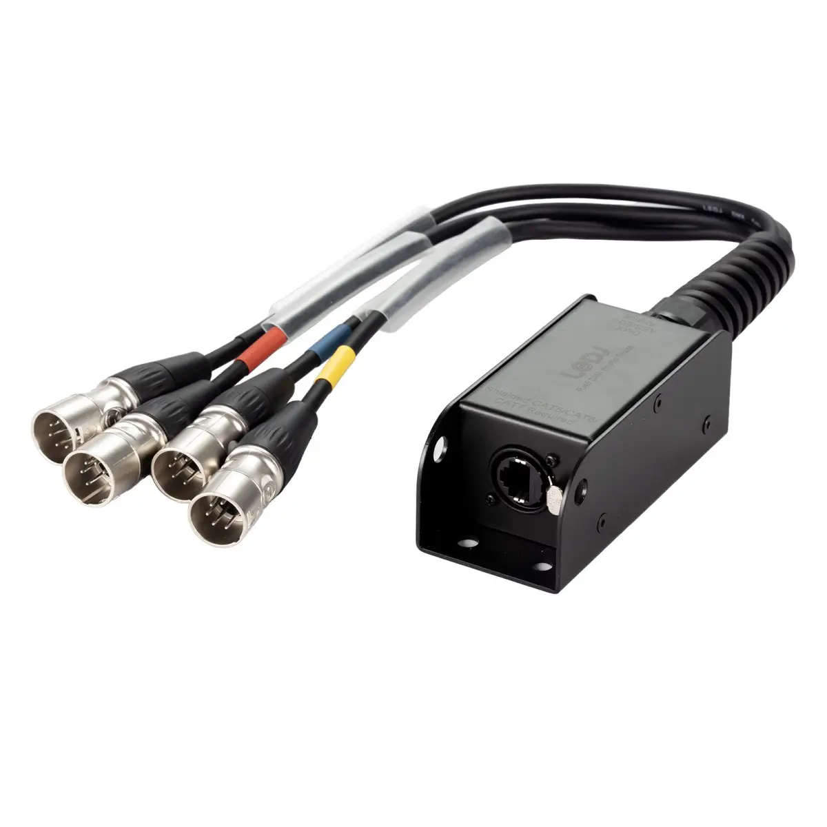 etherCON to DMX Multicore Adaptor 5-Pin Male XLR Tails - CABL353