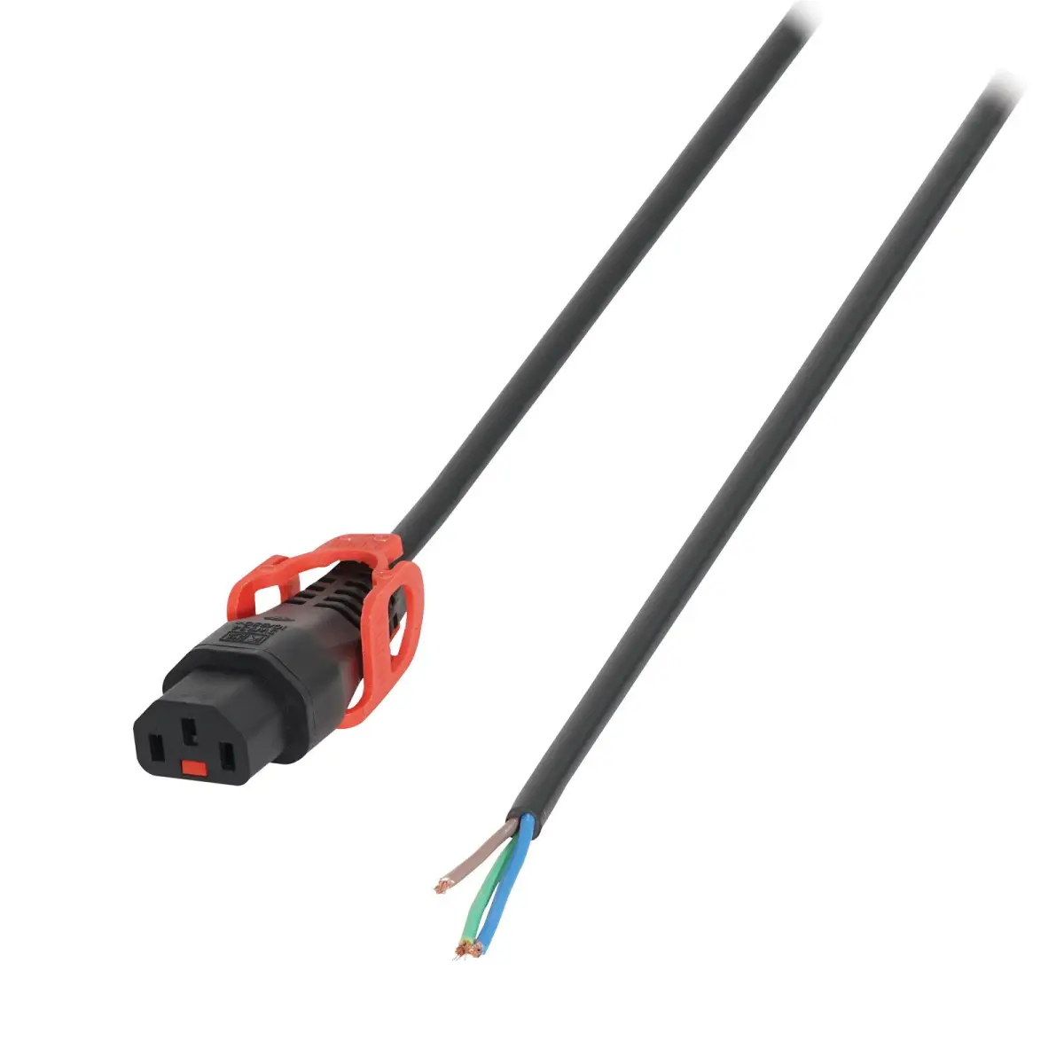 2m Bare Ends – C13 IEC Lock+ Cable PC1632 - CABL394