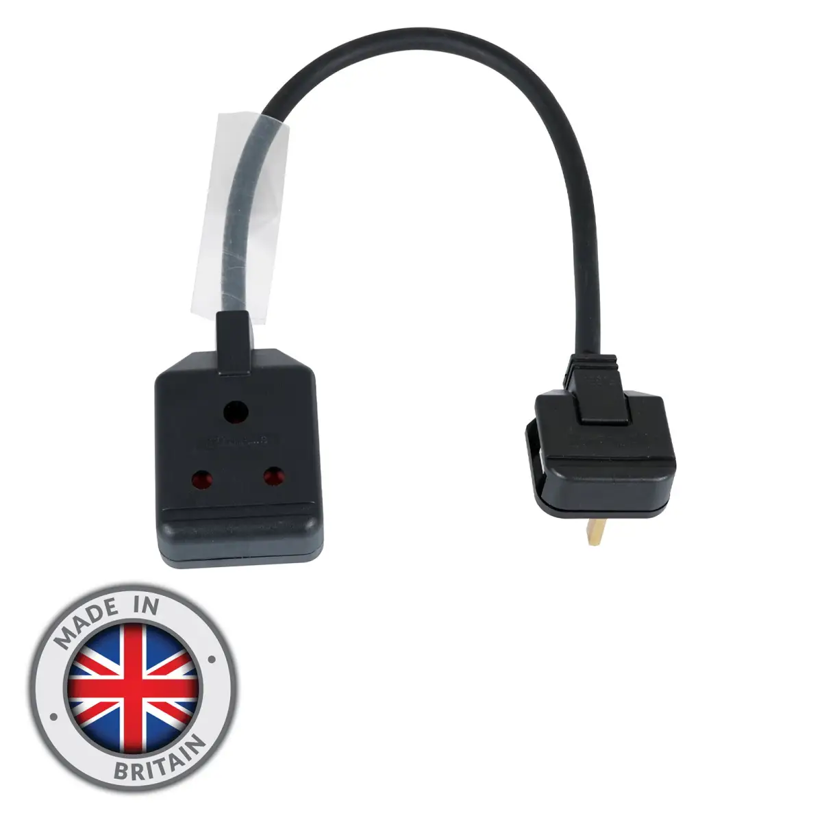 0.35m 1.5mm 13A Male – 15A Female Adaptor Cable - CABL425