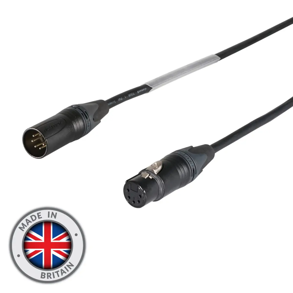 3m 5-Pin Neutrik Male XLR - 5-Pin Female XLR DMX Cable - CABL434