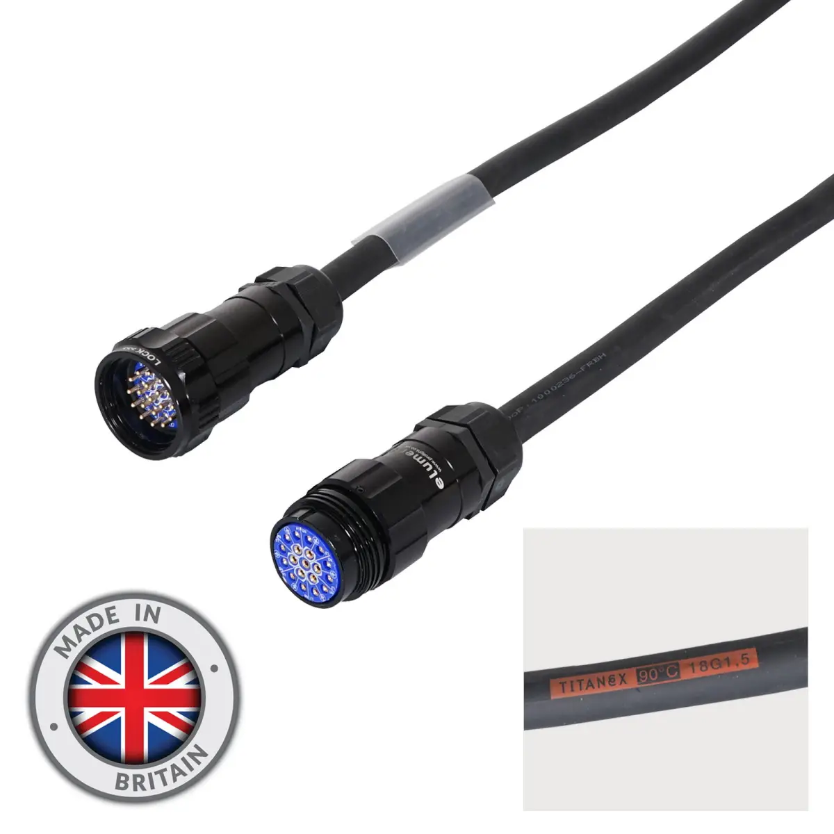 10m Socapex 19-Pin Male - Female Titanex 1.5mm Cable - CABL452