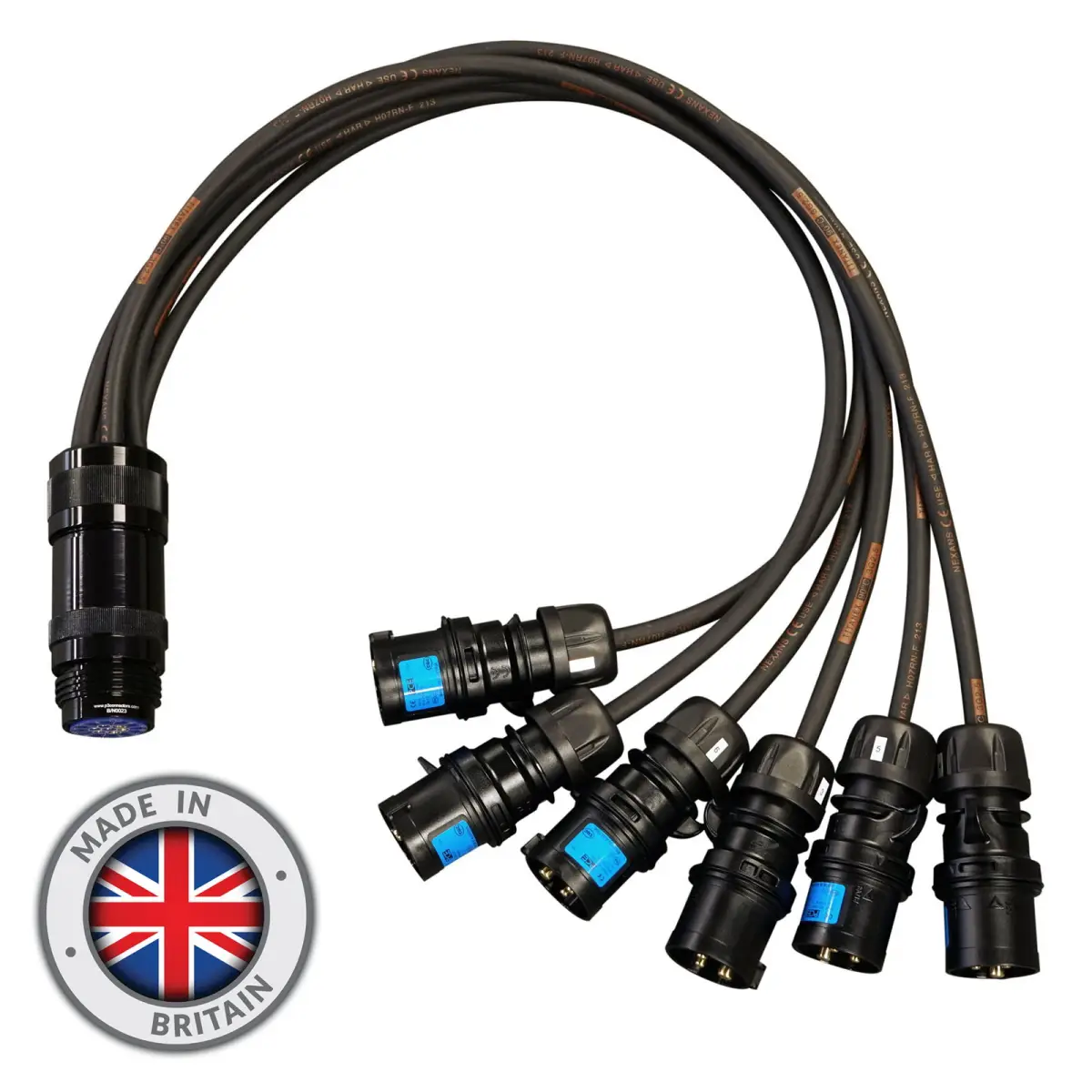 16A Male - Socapex 19-Pin Female 2.5mm Fan-In Cable - CABL467