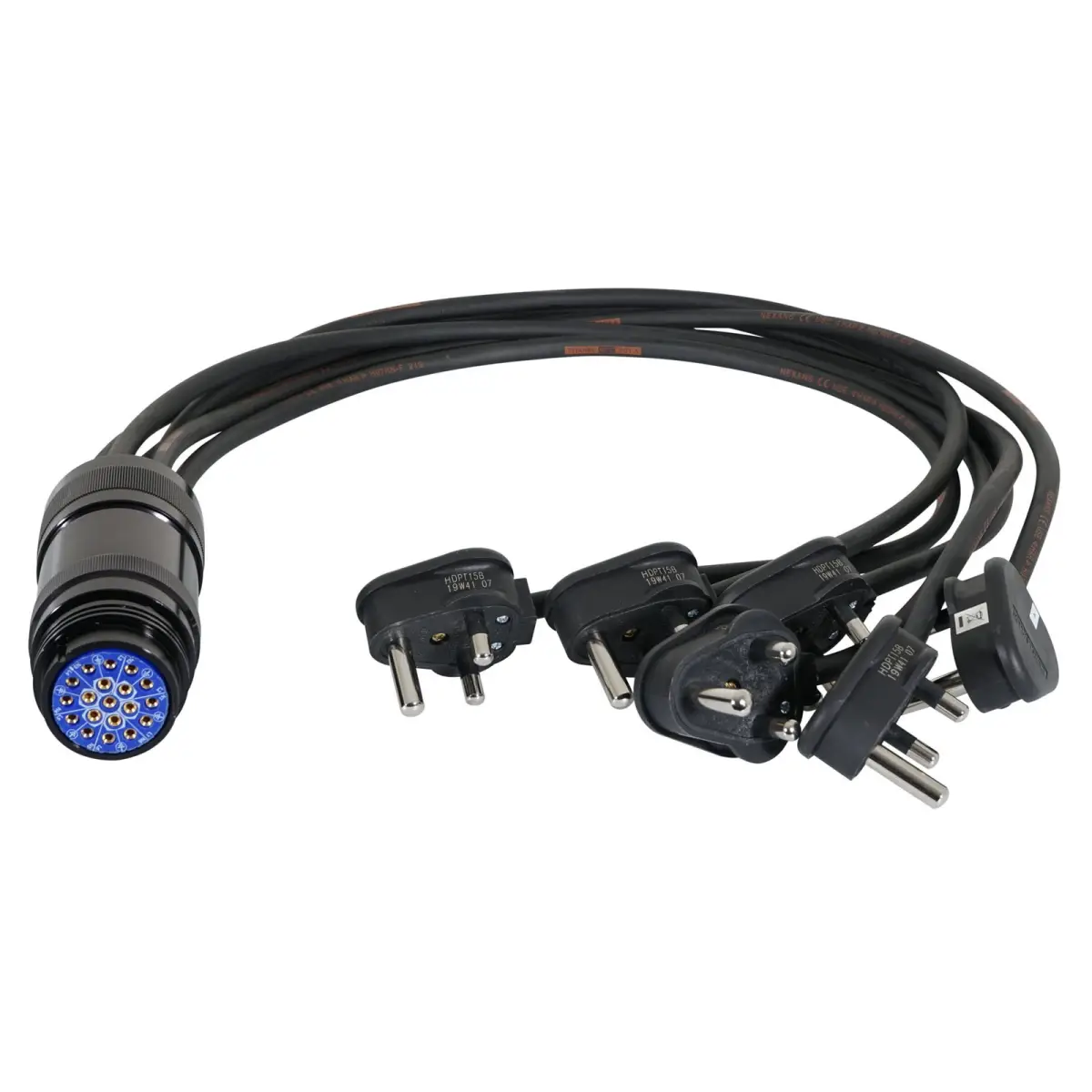 15A Male - Socapex 19-Pin Female 1.5mm Fan-In Cable - CABL469