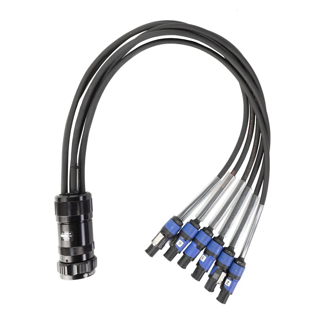 Socapex 19-Pin Male - powerCON 1.5mm Fan-Out Cable - CABL470