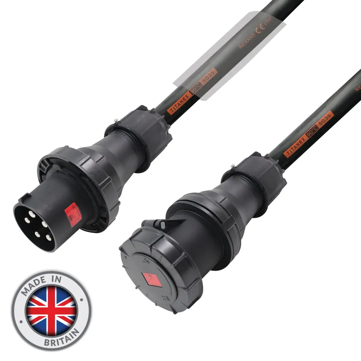 3m 125A Male - 125A Female 3PH 35mm 5C Cable - CABL485