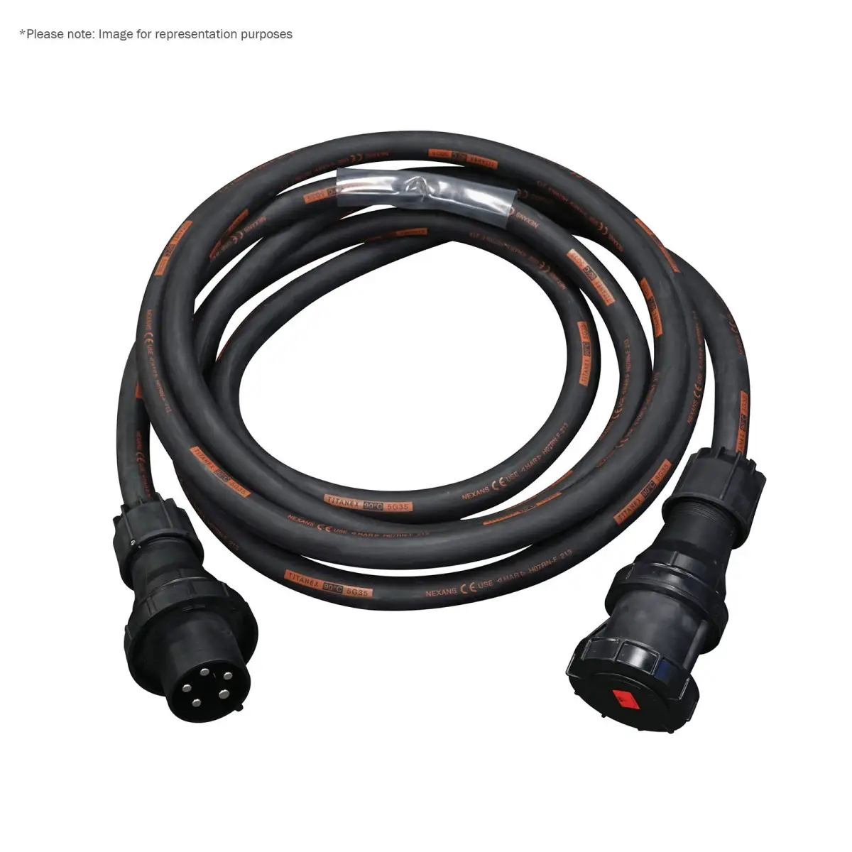 30m 125A Male - 125A Female 3PH 35mm 5C Cable - CABL495
