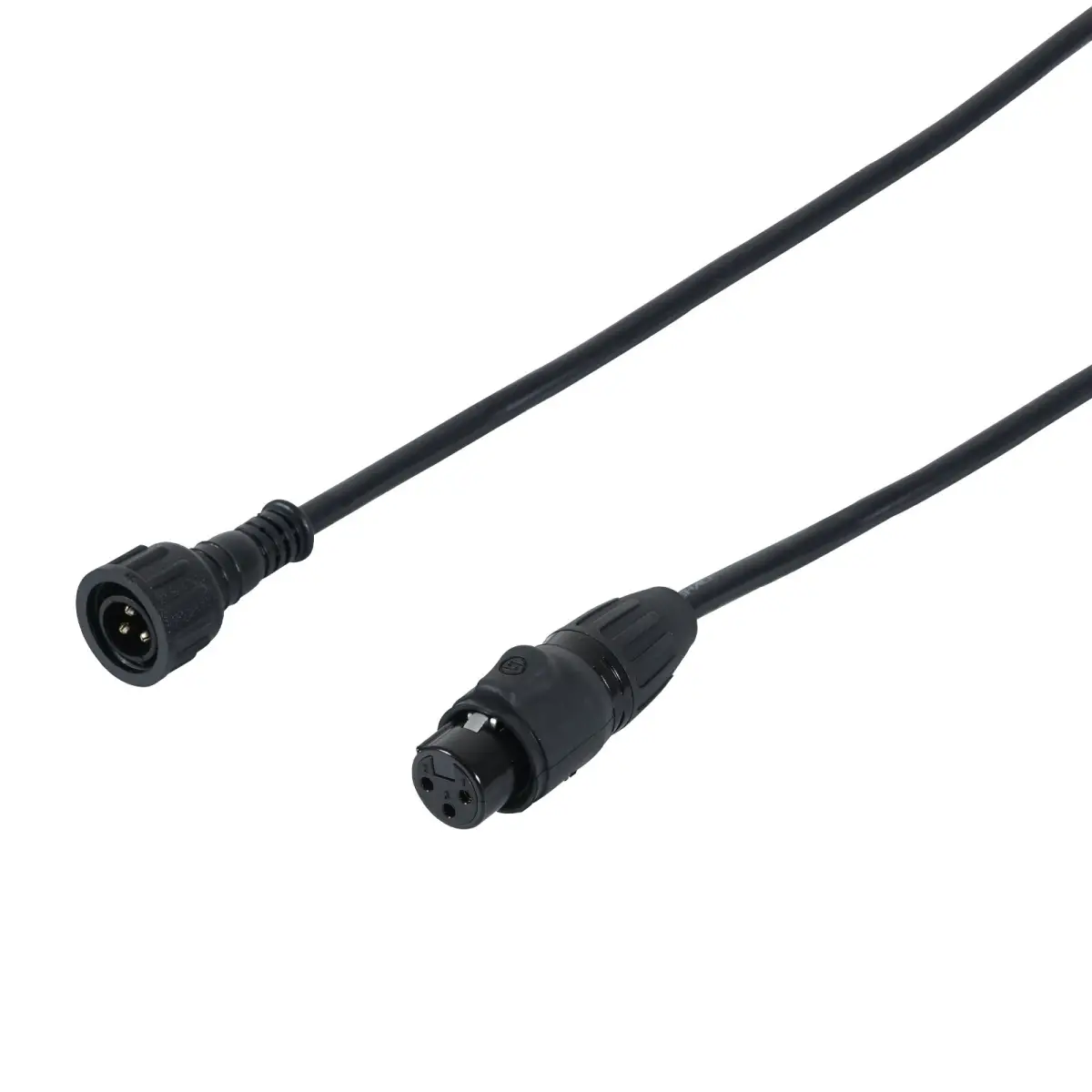 0.5m Hydralock DMX Male - Seetronic IP XLR 3-Pin Female Cable - CABL525