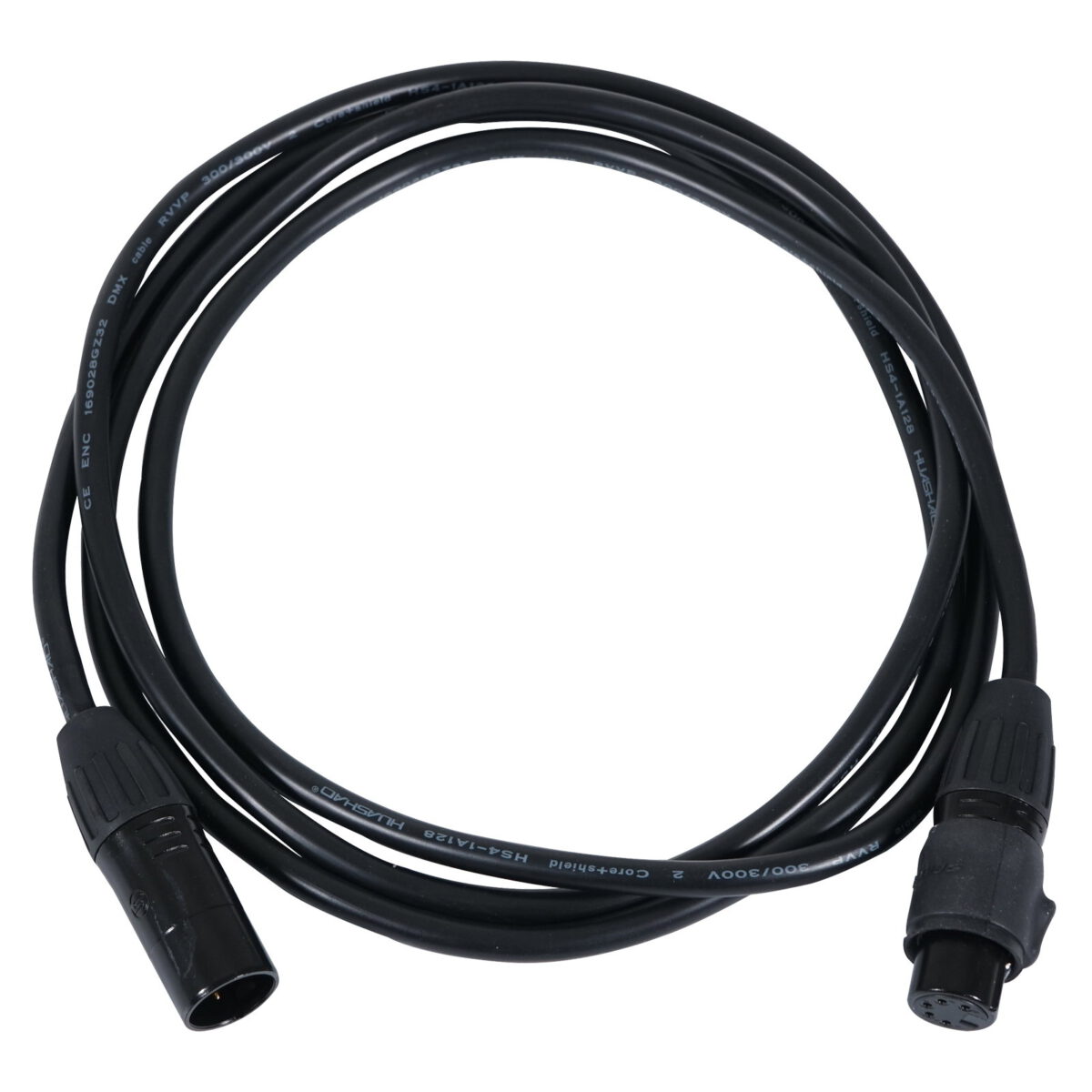 1.5m Seetronic IP 5-Pin Male XLR โ 5-Pin Female XLR DMX Cable - CABL549