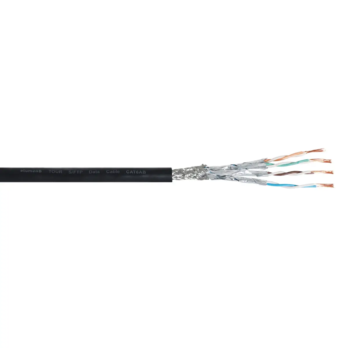 TOUR S/FTP Data Cable CAT6A 300m Drum Black - CABL620B
