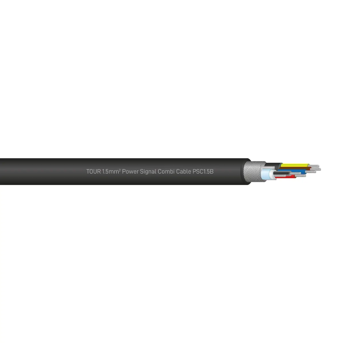 TOUR 1.5mm2 Power Signal Combi Cable PSC1.5B 100m Reel - CABL623