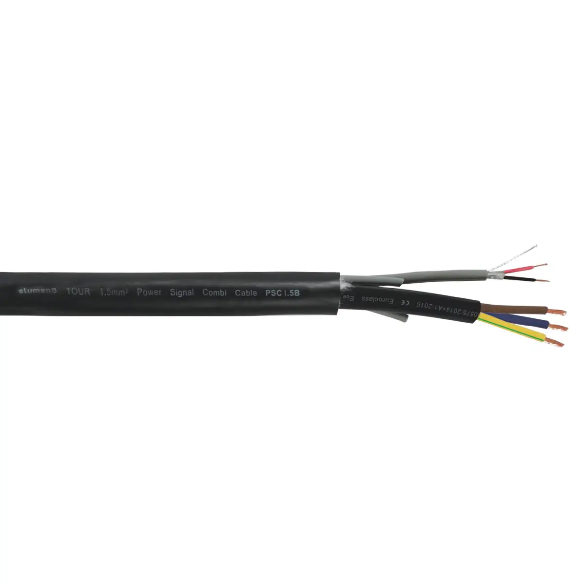 TOUR 1.5mm2 Power Signal Combi Cable PSC1.5B Cut Length - CABL623PM