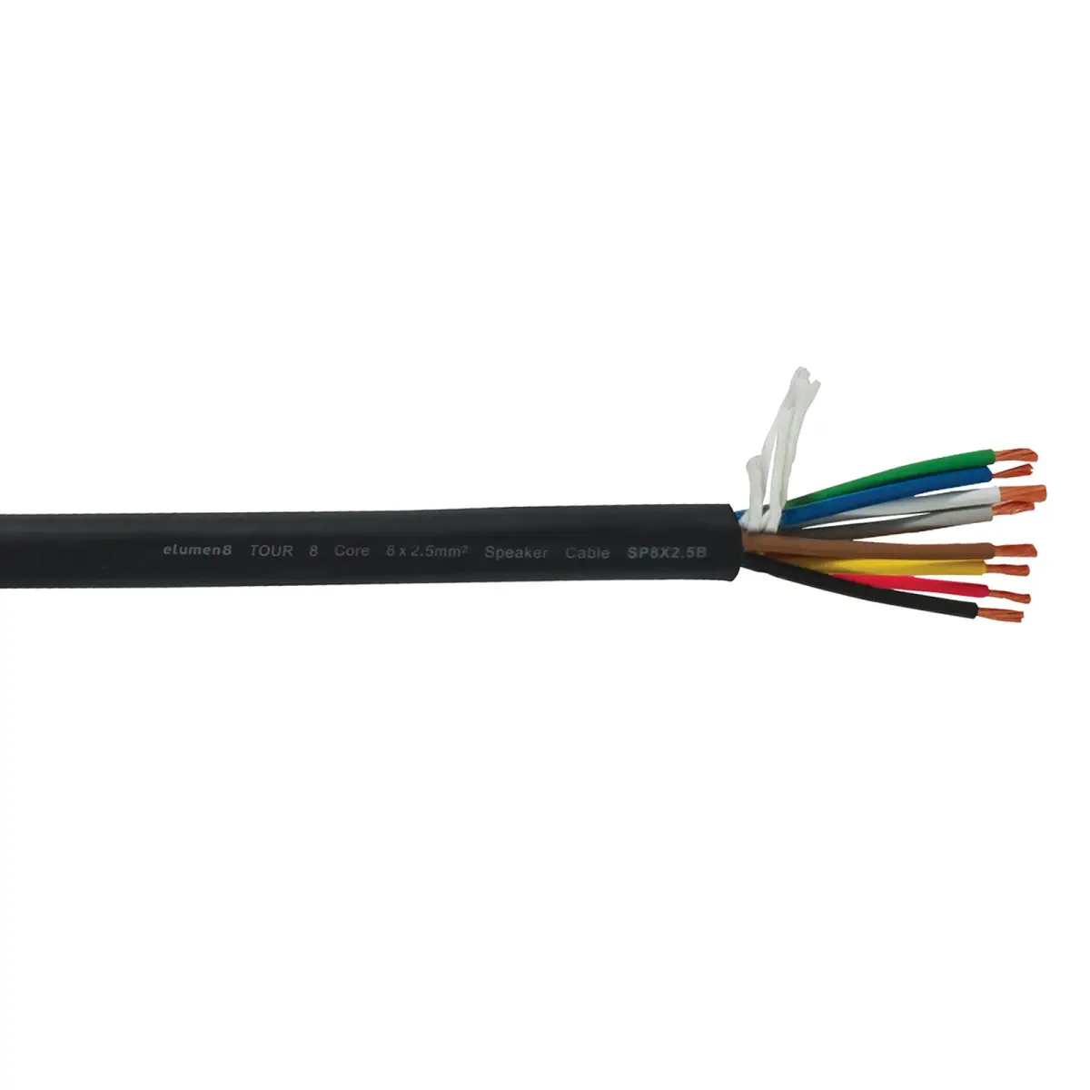 TOUR 8 Core 8 x 2.5mm2 Speaker Cable SP8X2.5B Cut Length - CABL627PM