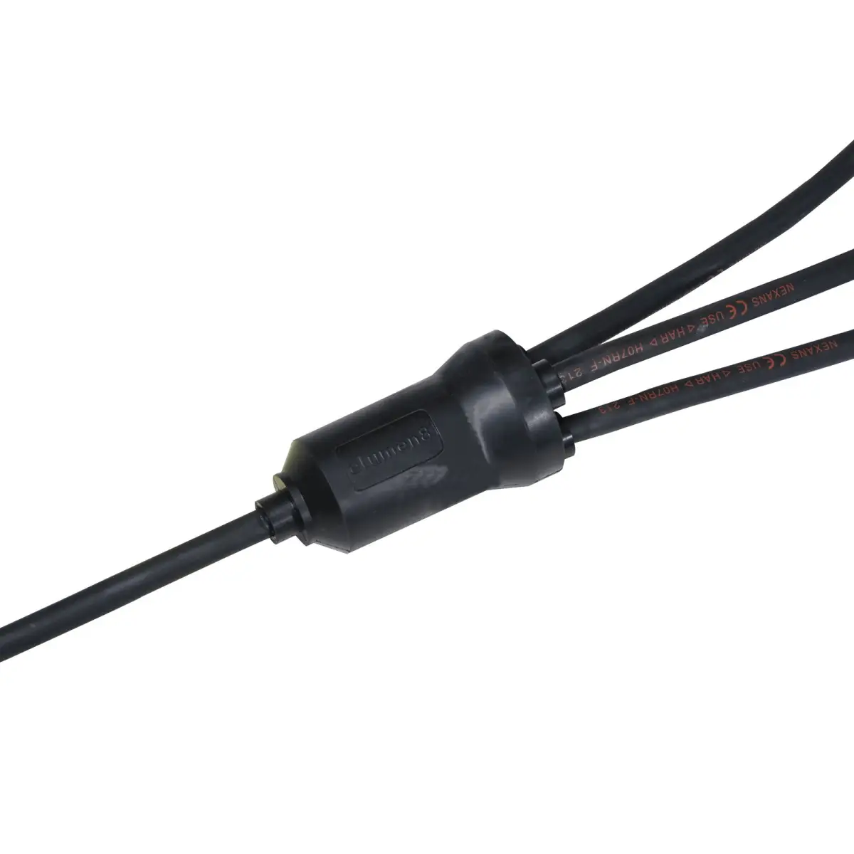 Moulded Y Split 3 Way 0.5m Tails - 2.5mm Bare Ends - CABL630