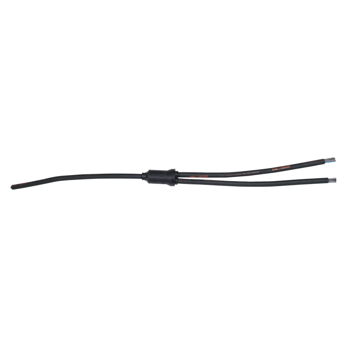 Moulded Y Split 2 Way 0.5m Tails - 6mm 3C Bare Ends - CABL634A