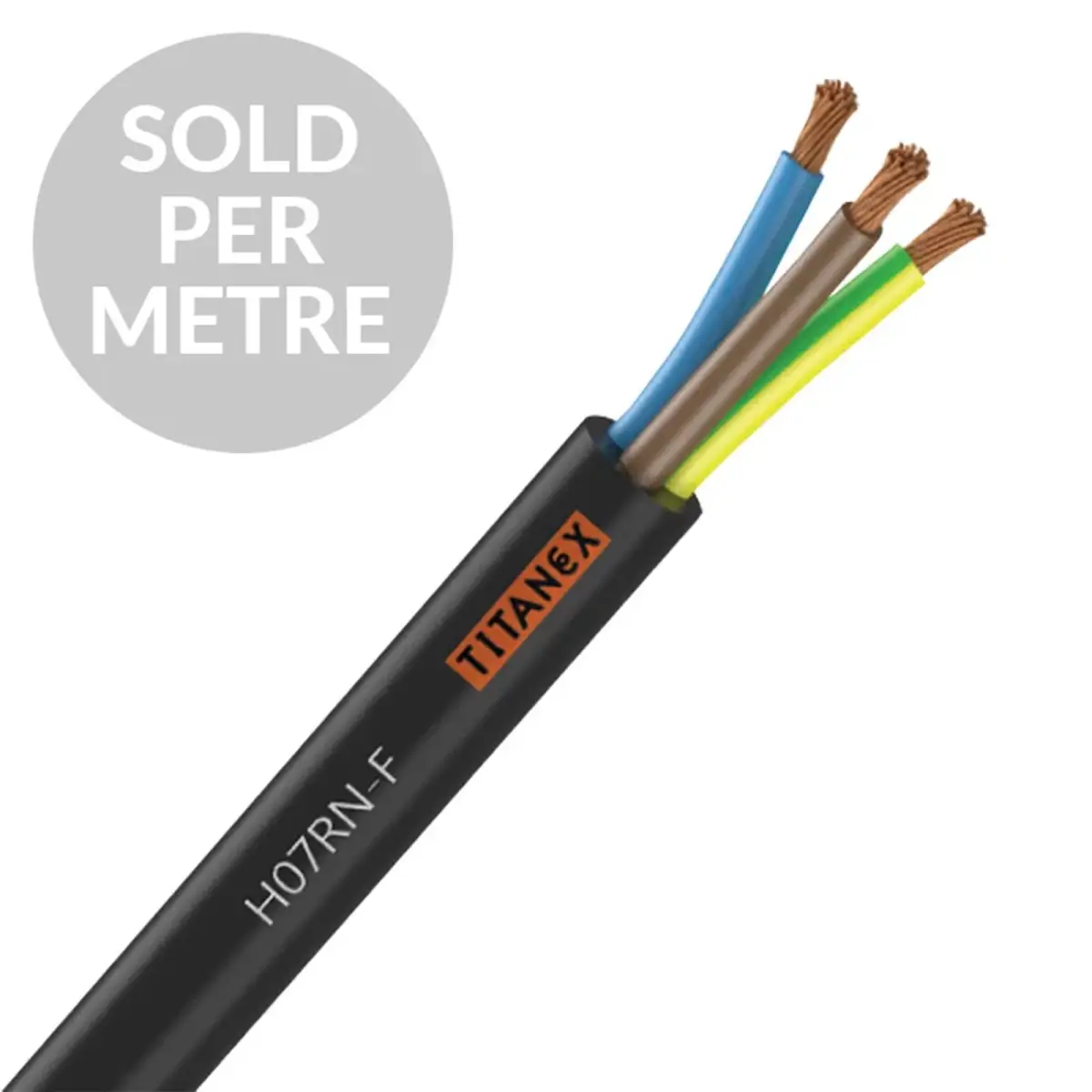 H07RN-F 10mm 3 Core Rubber Cable - Cut Length - CABL658PM