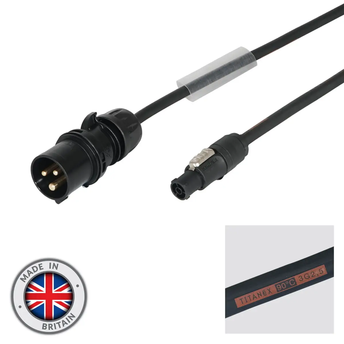 2m 2.5mm 16A Male – powerCON TRUE1 TOP - CABL674