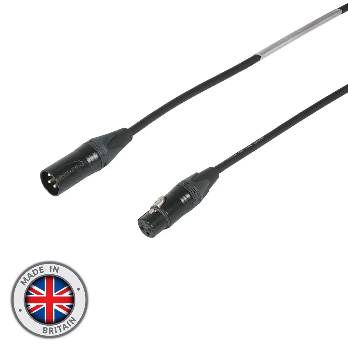 0.5m 3-Pin Neutrik Male XLR - 3-Pin Female XLR DMX Cable - CABL730