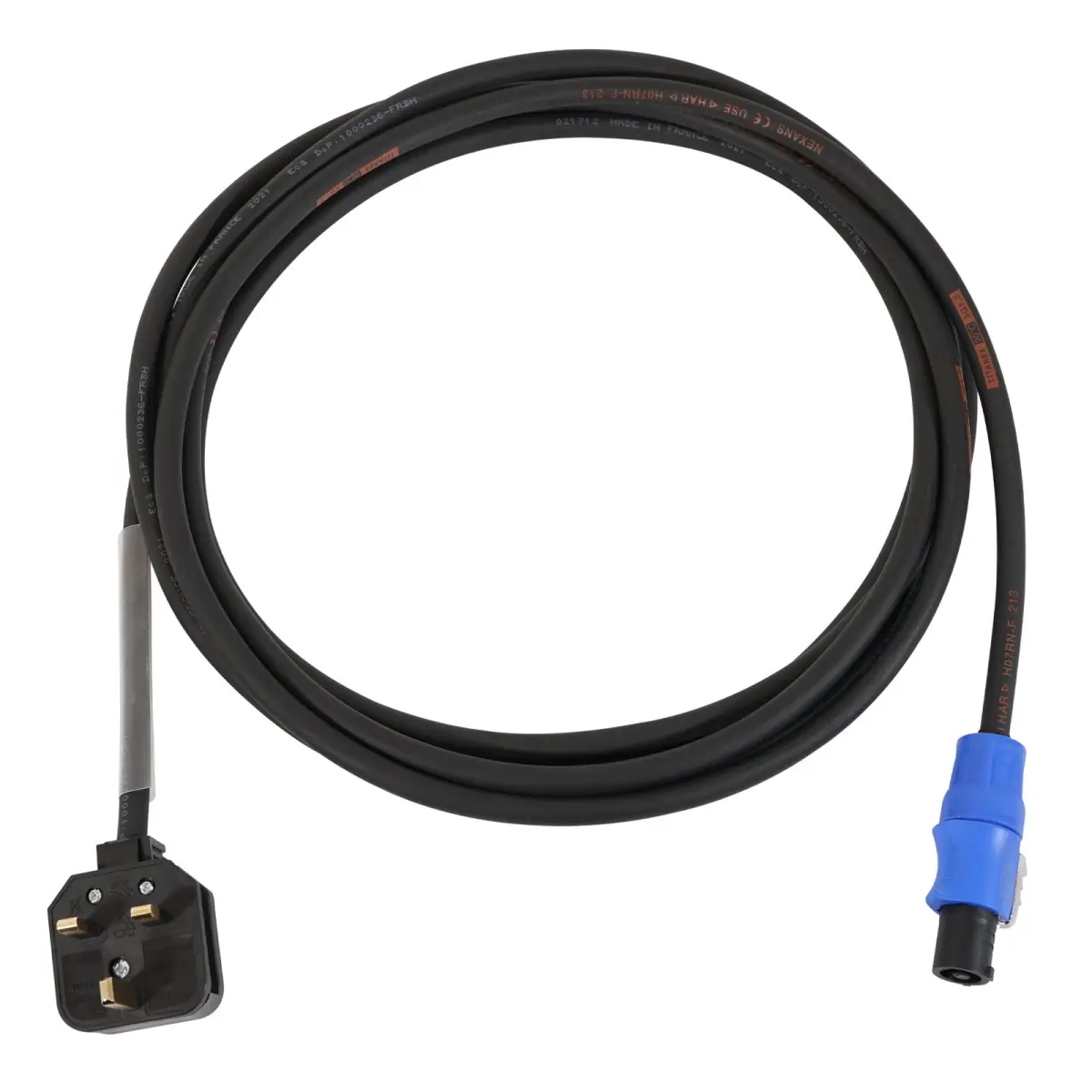5m 1.5mm H07RN-F 13A Male โ Neutrik powerCON Cable - CABL912