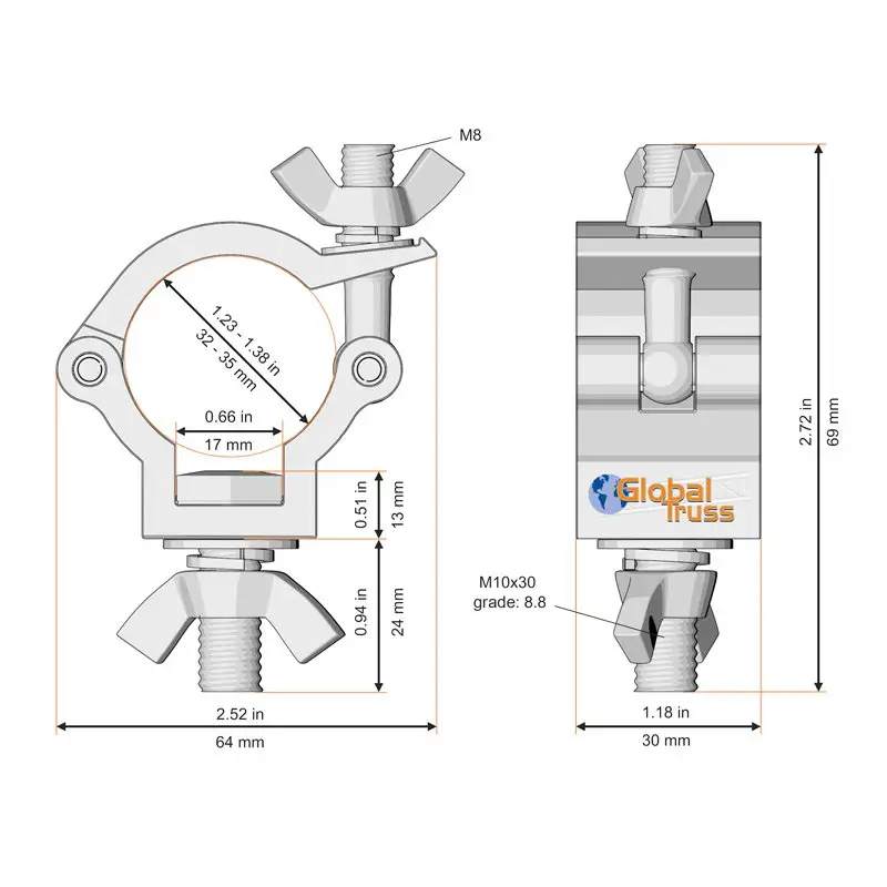 F24 Half Coupler (32-35mm) (5036) - Image 2