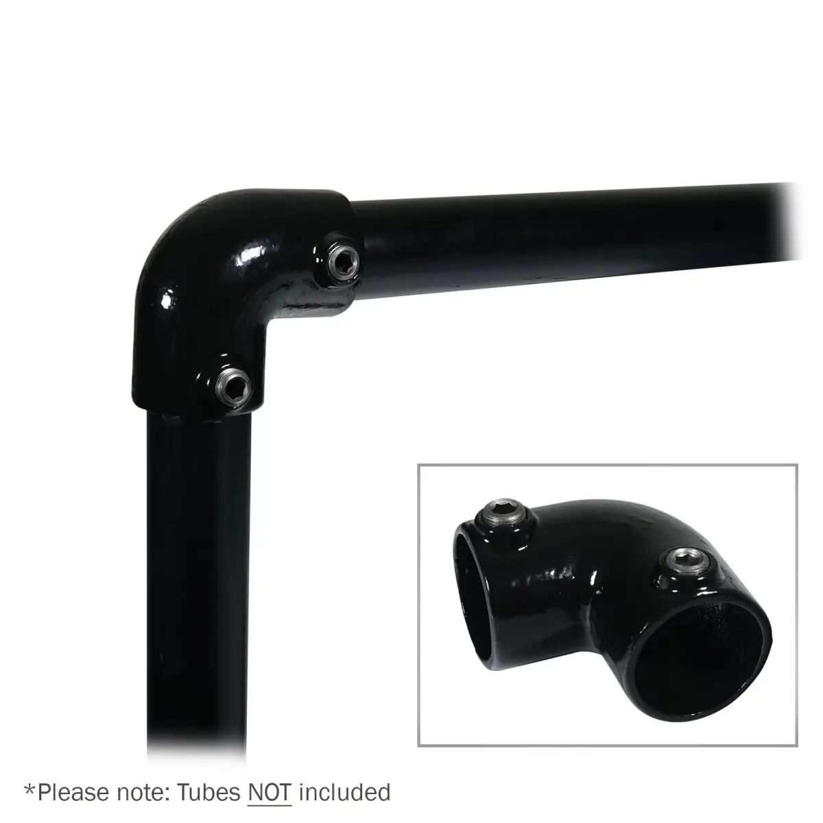 90 Degree Elbow Black Key Clamp - CLAM253