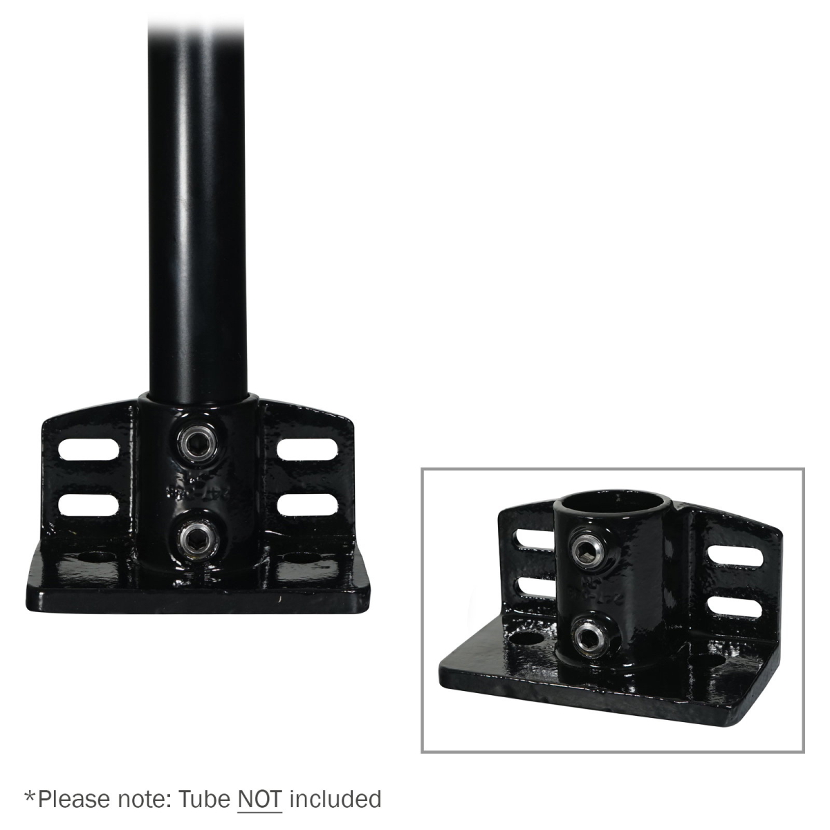 Railing Base Black Key Clamp - CLAM258