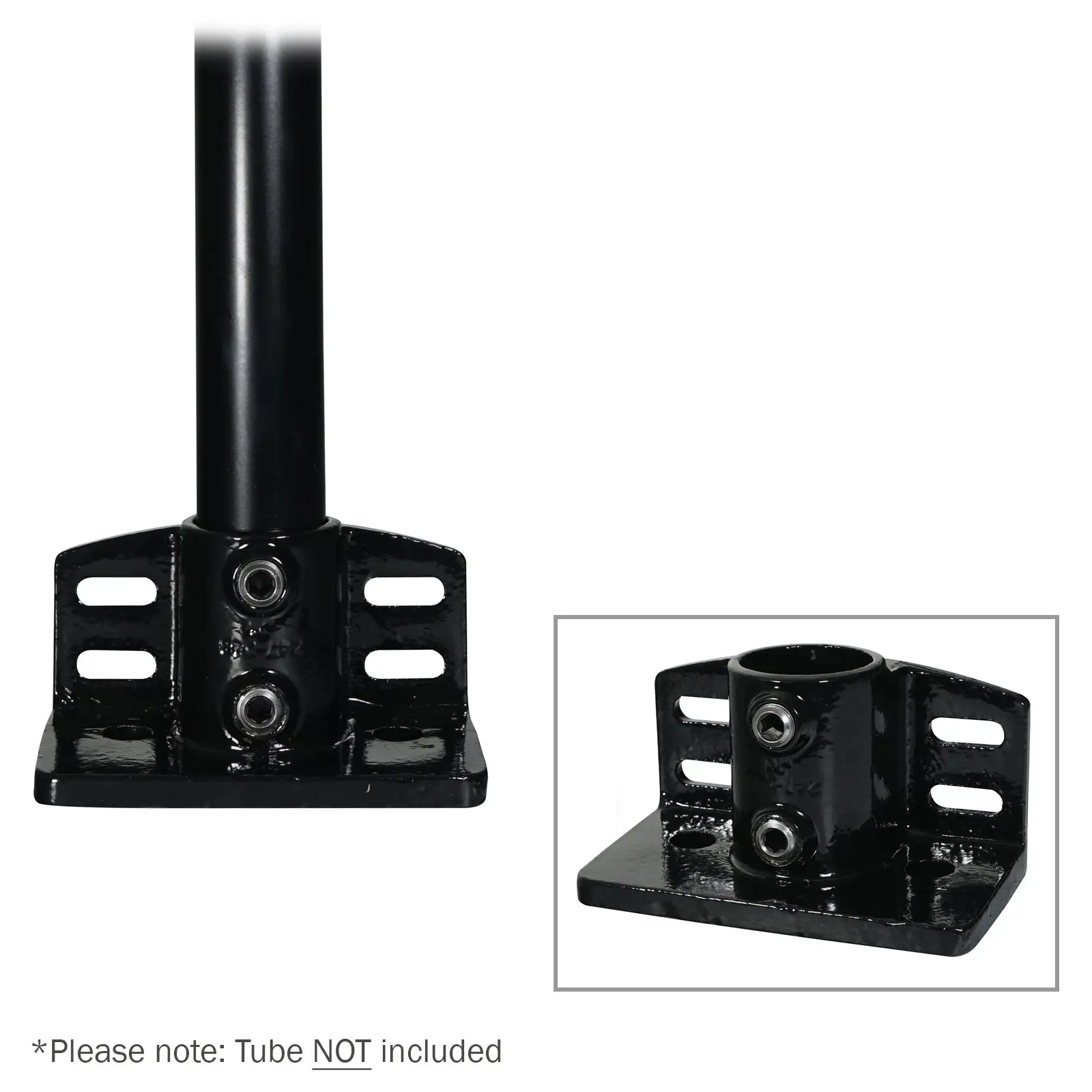 Railing Base Black Key Clamp - CLAM258