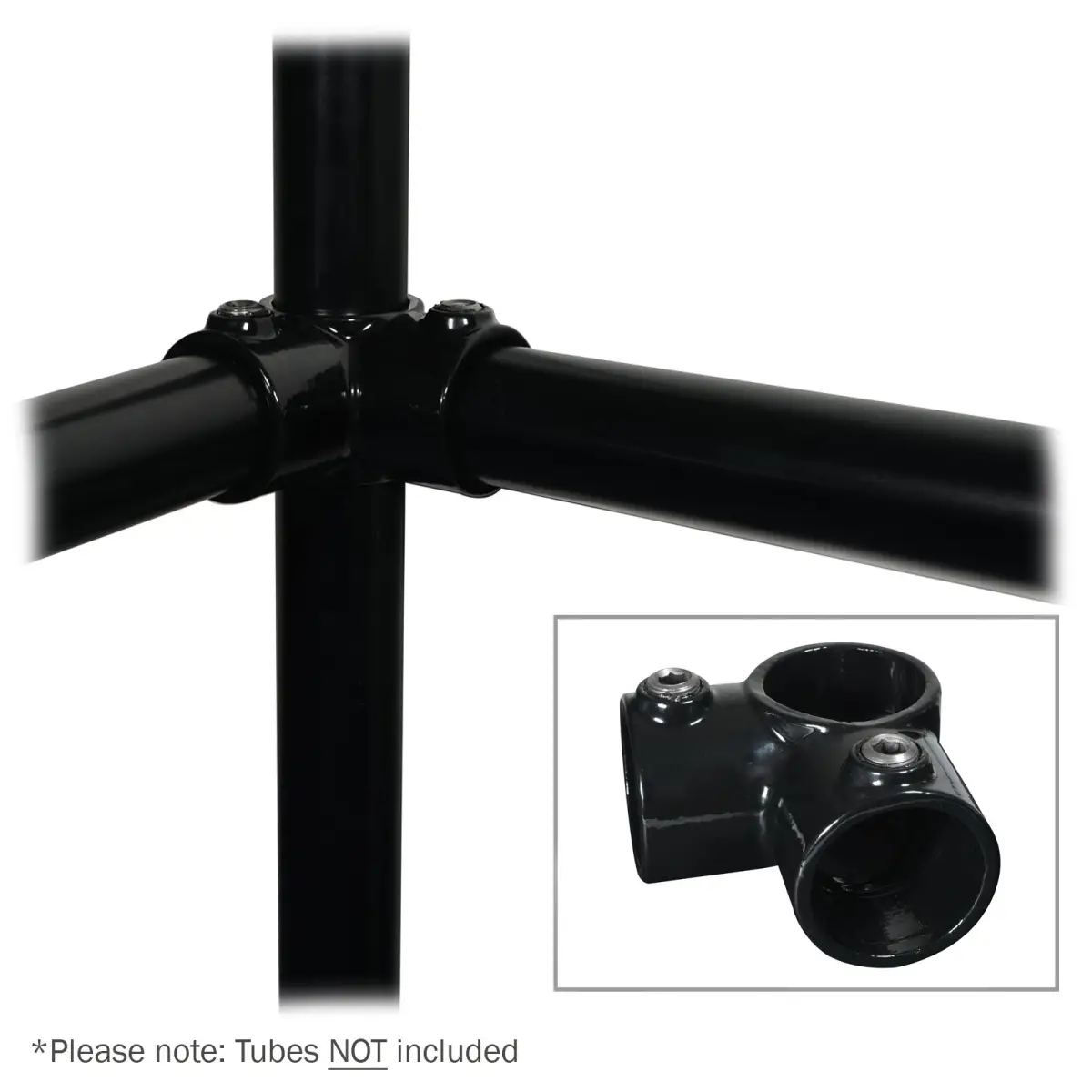 3 Side Outlet Tee Black Key Clamp - CLAM261