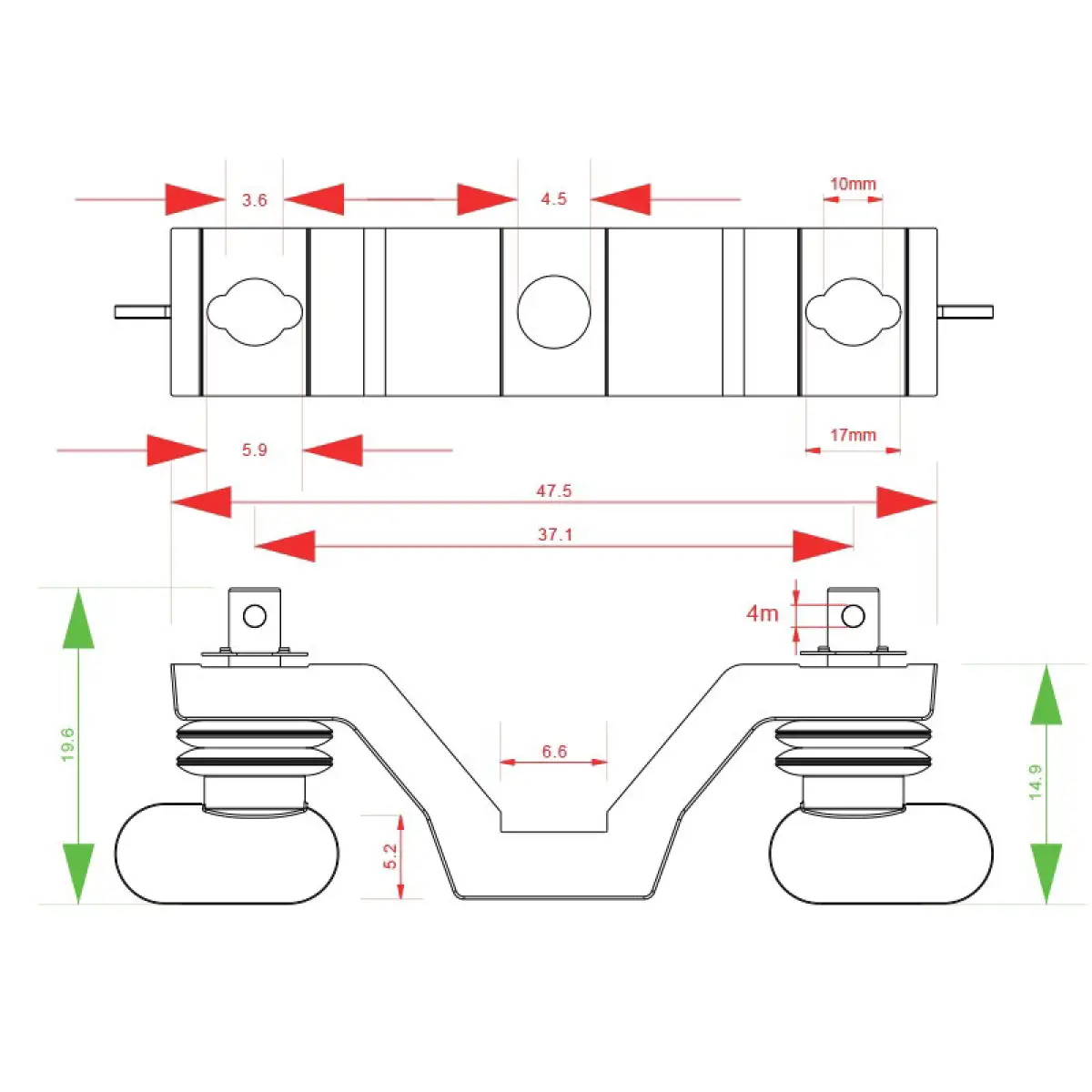 OC102 Omega Clamp (2mm Thickness) - CLAM50