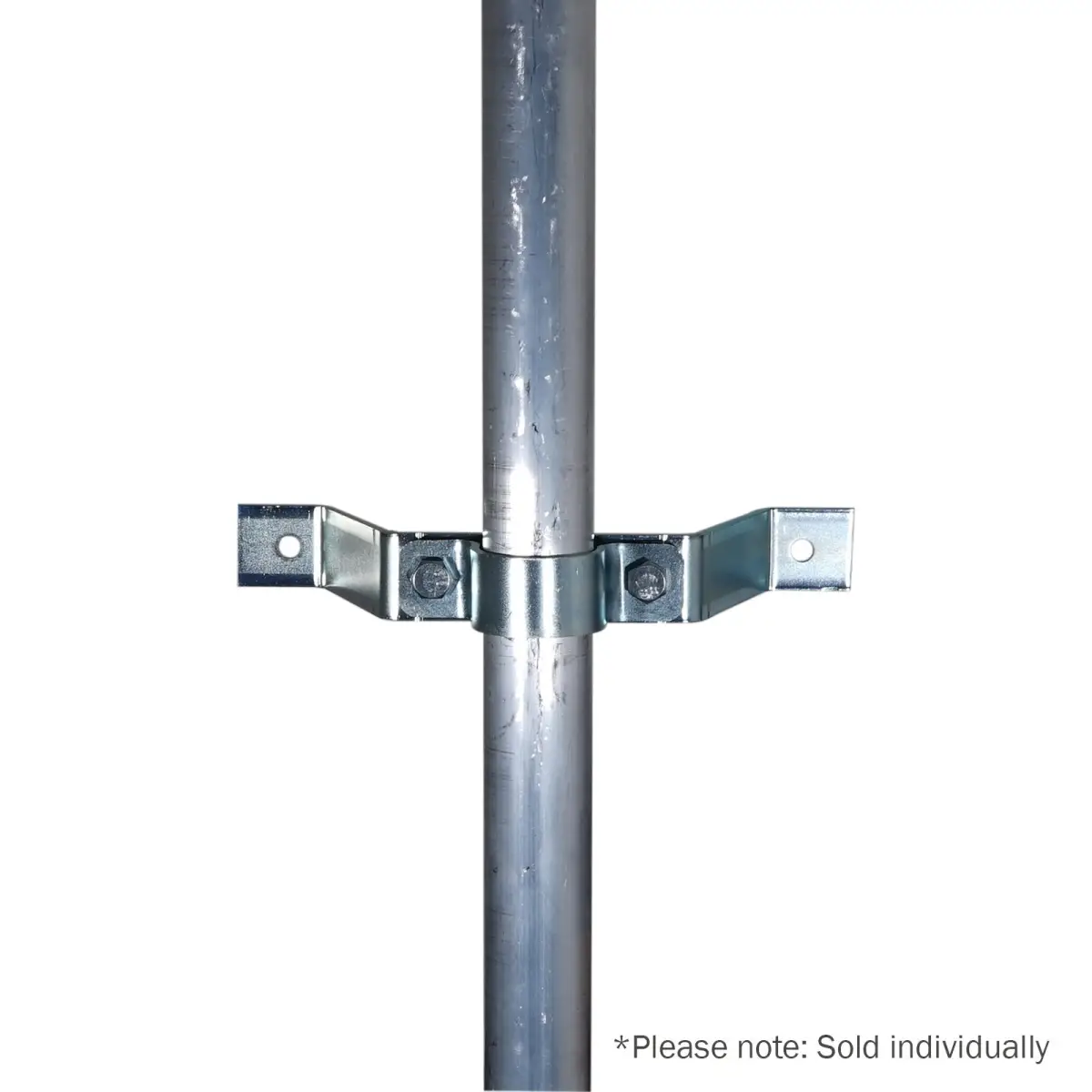 Pipe To Wall Bracket 100mm Zinc - CLAM62